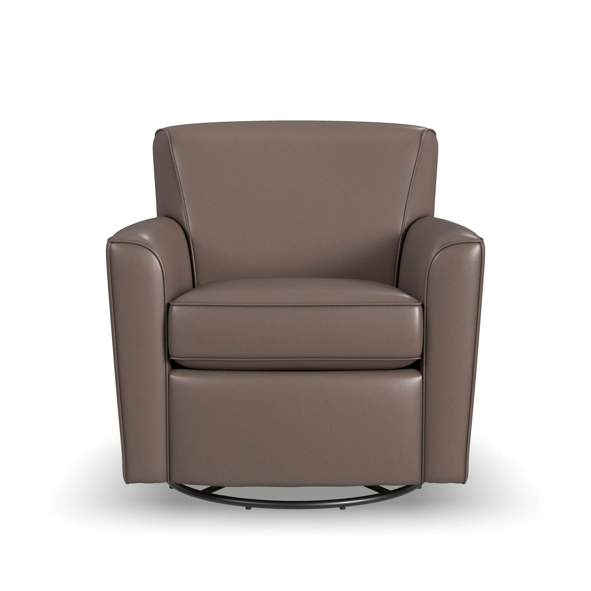 Kingman Leather Swivel Glider