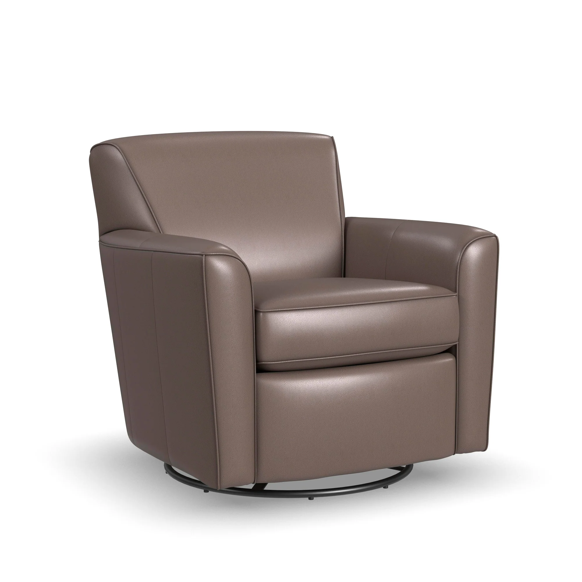 Kingman Leather Swivel Glider - Image 2
