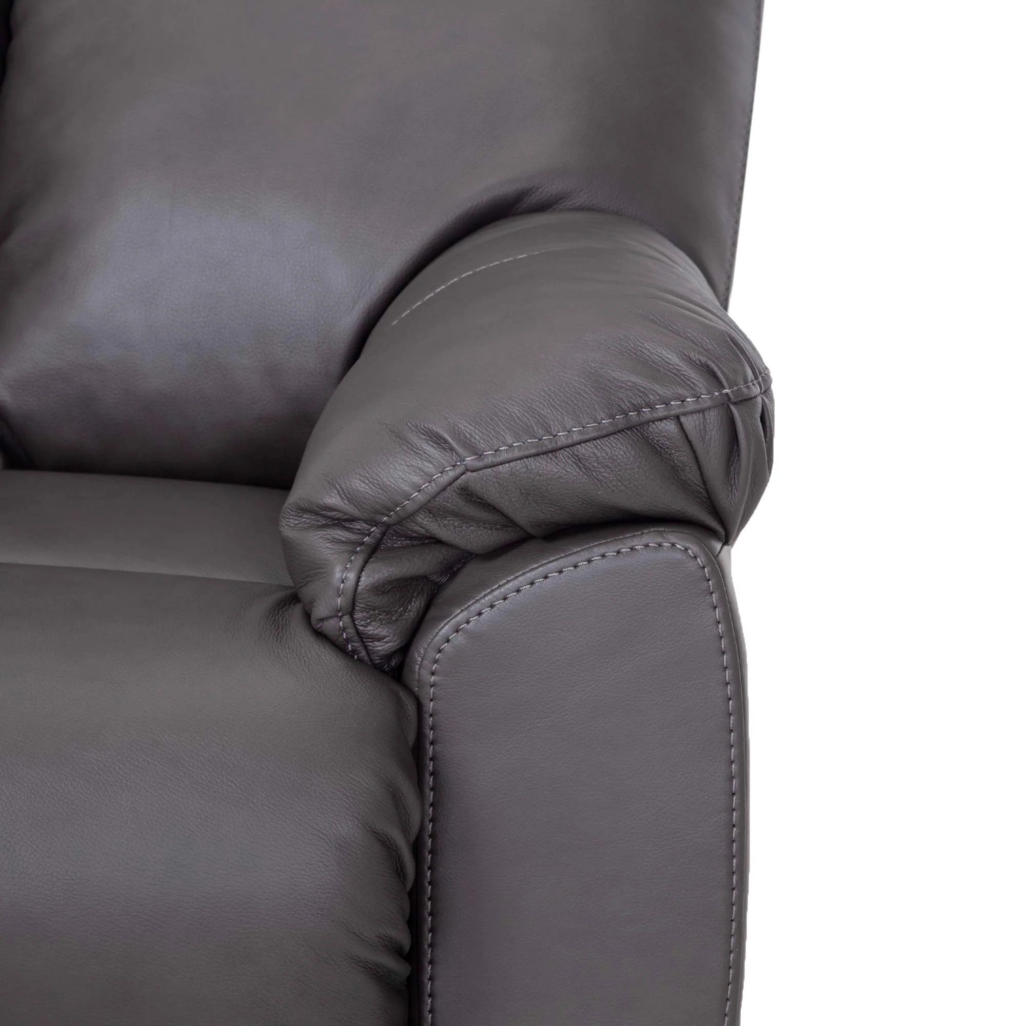 Kodiak Leather Swivel Rocking Recliner - Image 5