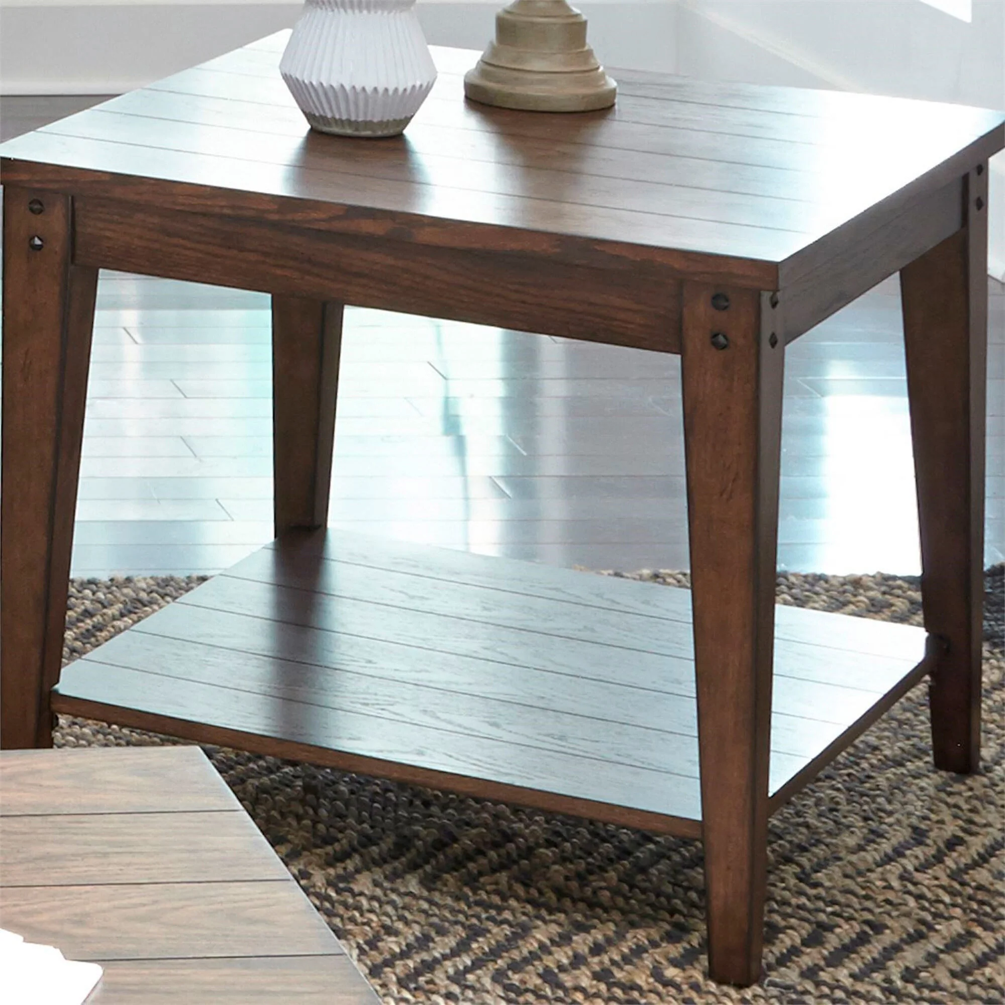 Lake House Square Lamp Table - Image 3