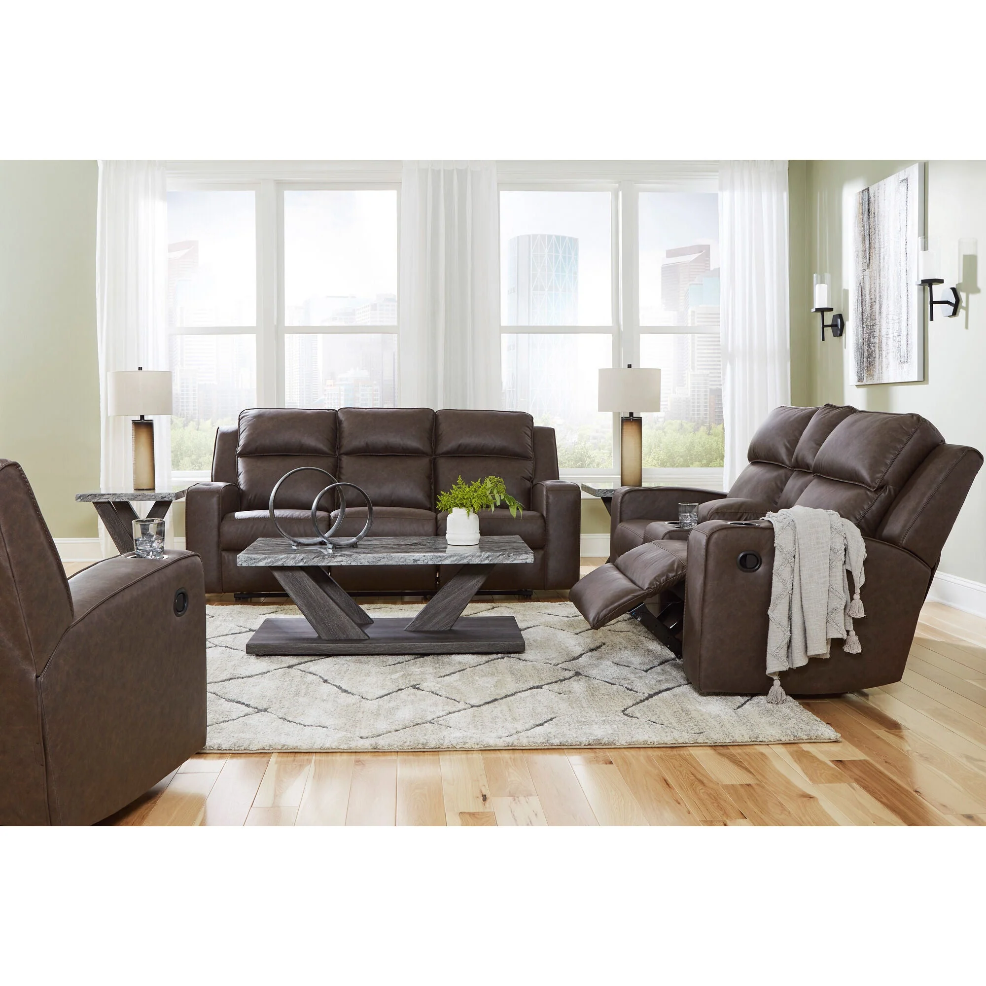 Lavenhorne Reclining Drop Table Sofa - Image 3