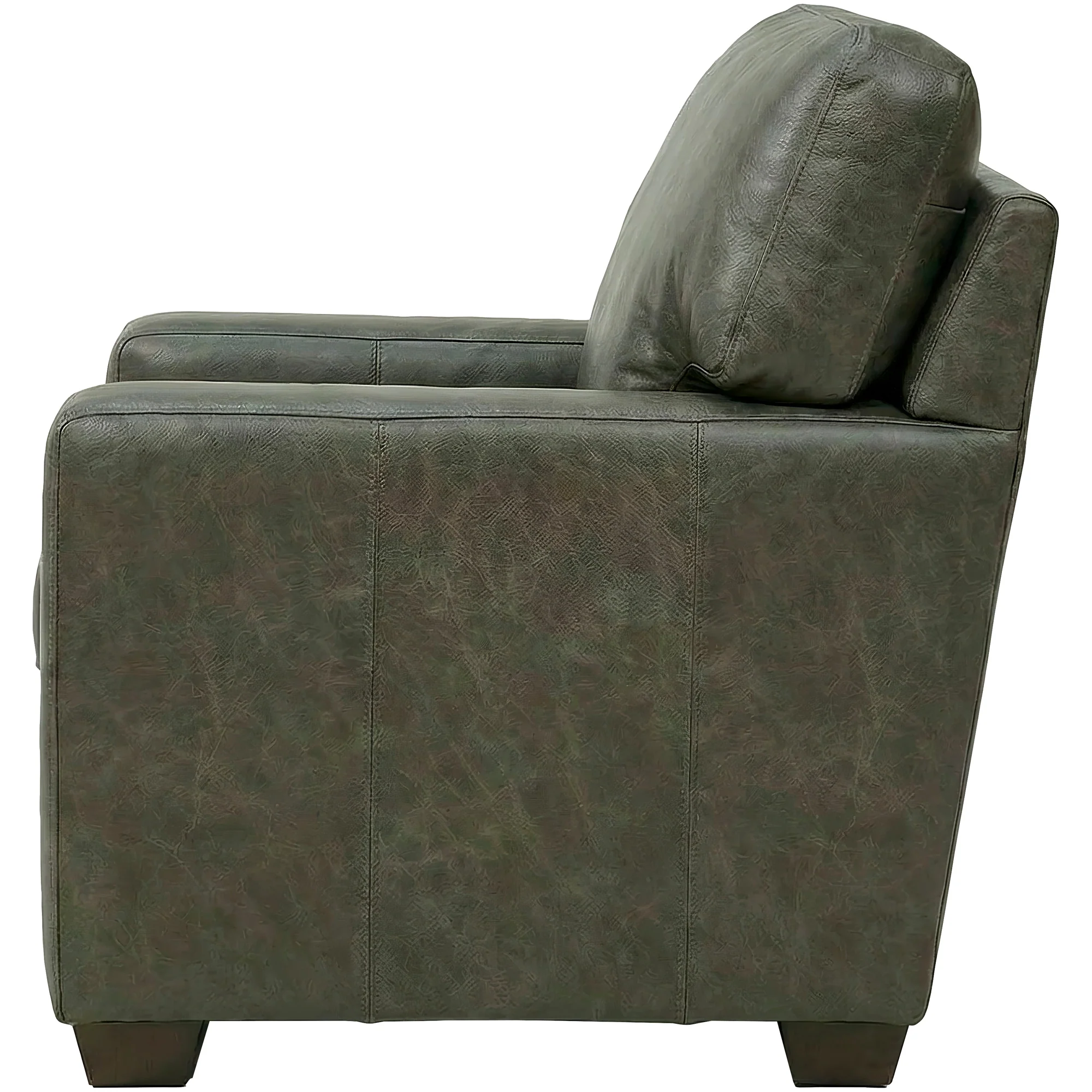 Merritt Feather Blend Leather Chair - Image 5