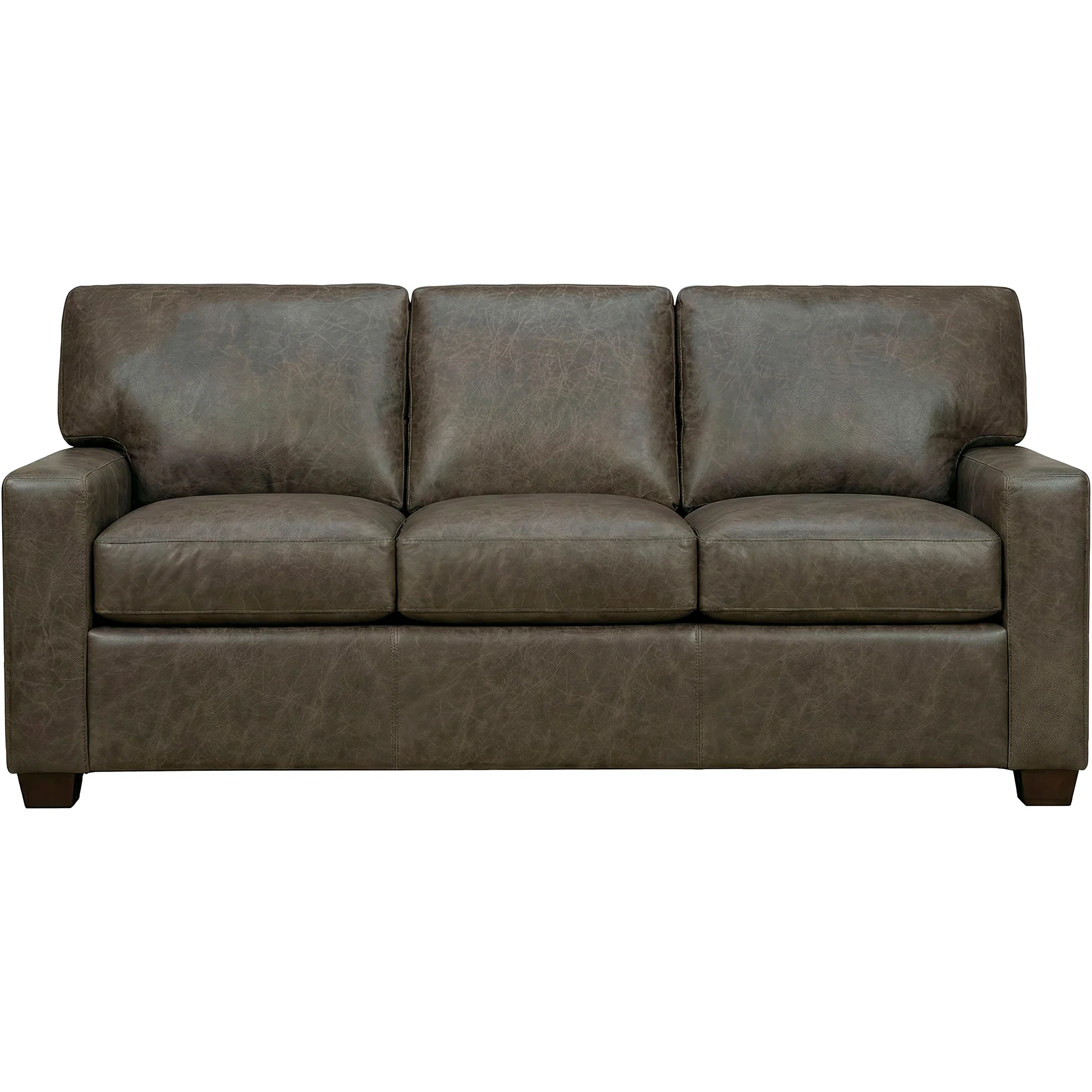 Merritt Feather Blend Leather Sofa