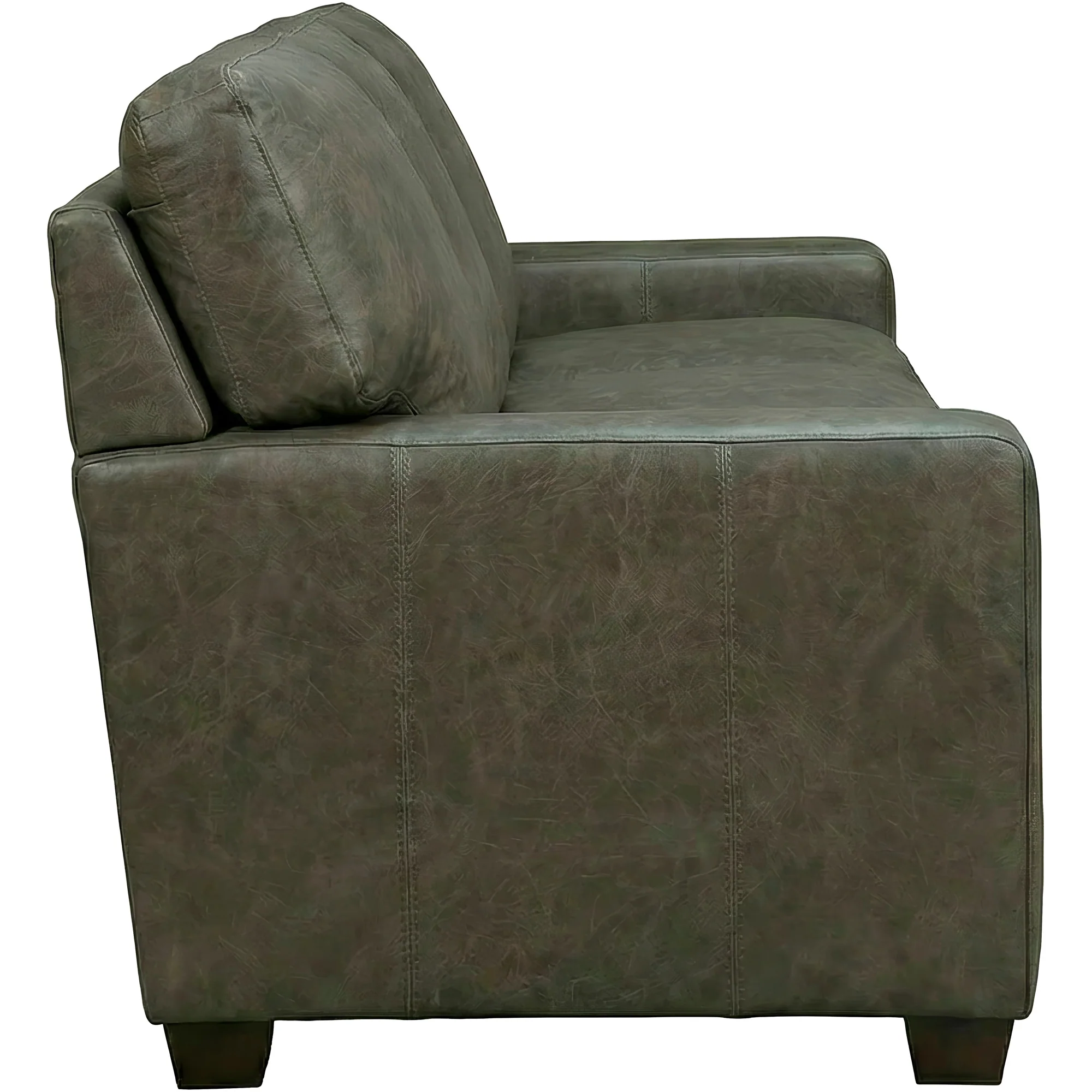 Merritt Feather Blend Leather Sofa - Image 5