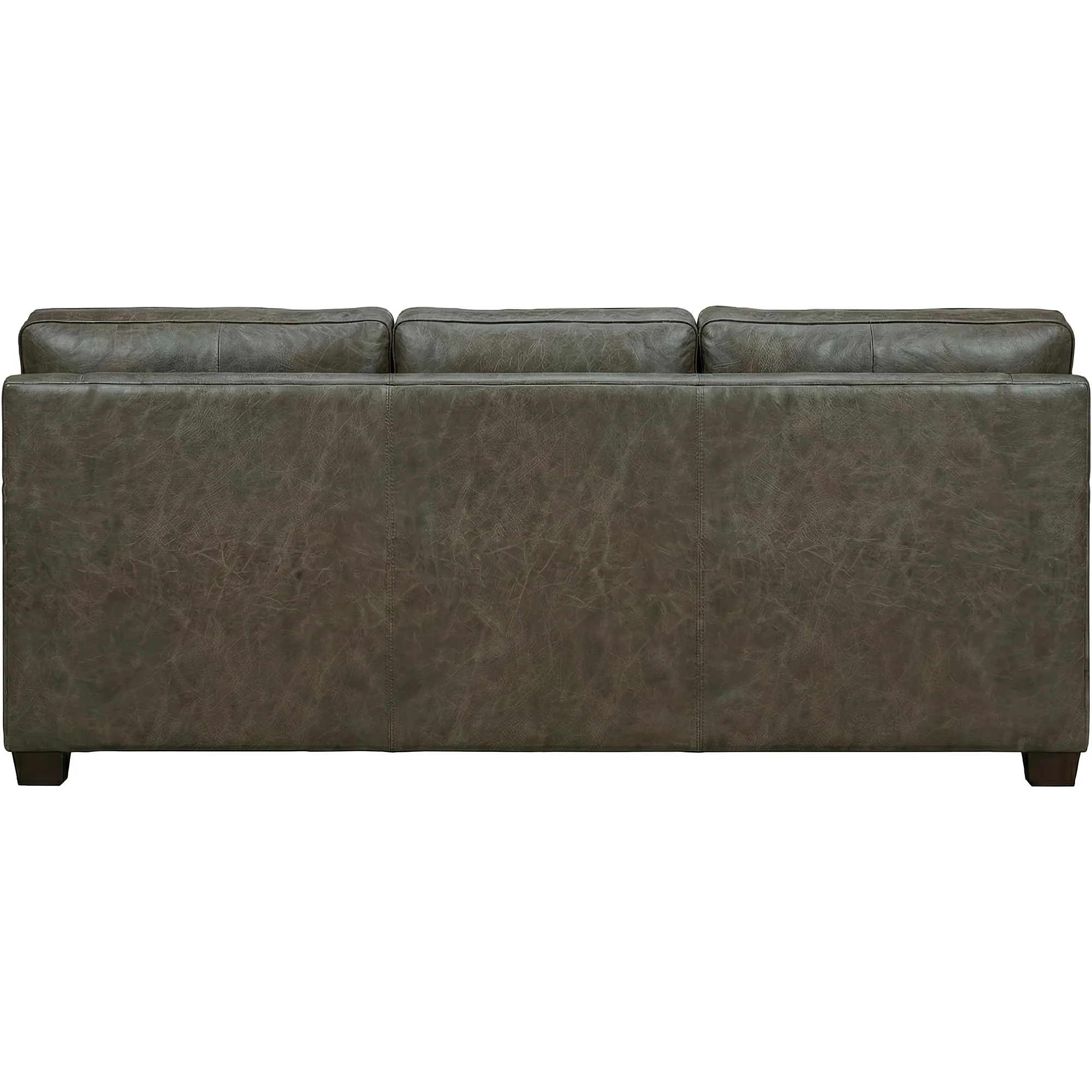 Merritt Feather Blend Leather Sofa Sleeper - Image 4