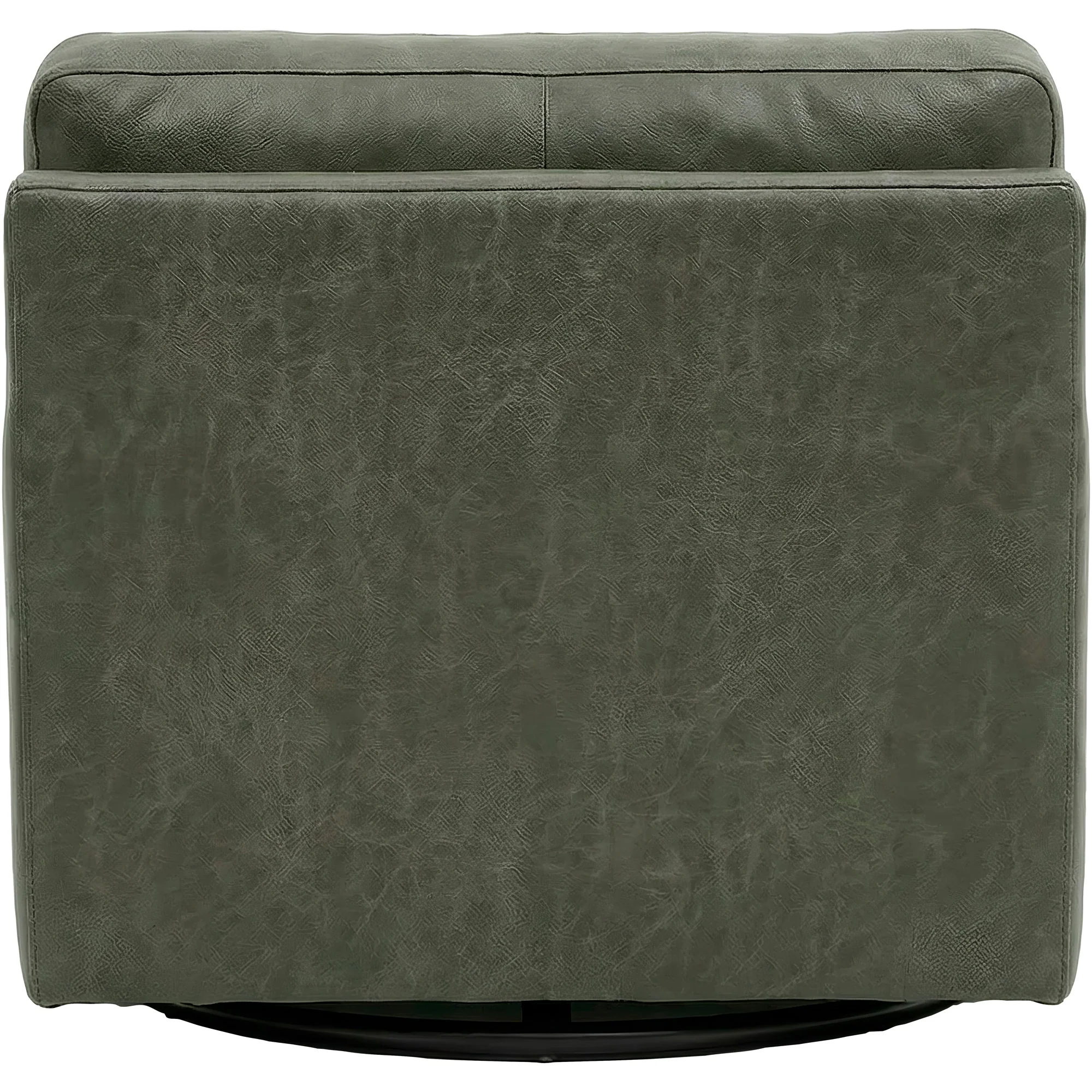 Merritt Feather Blend Leather Swivel Chair - Image 4