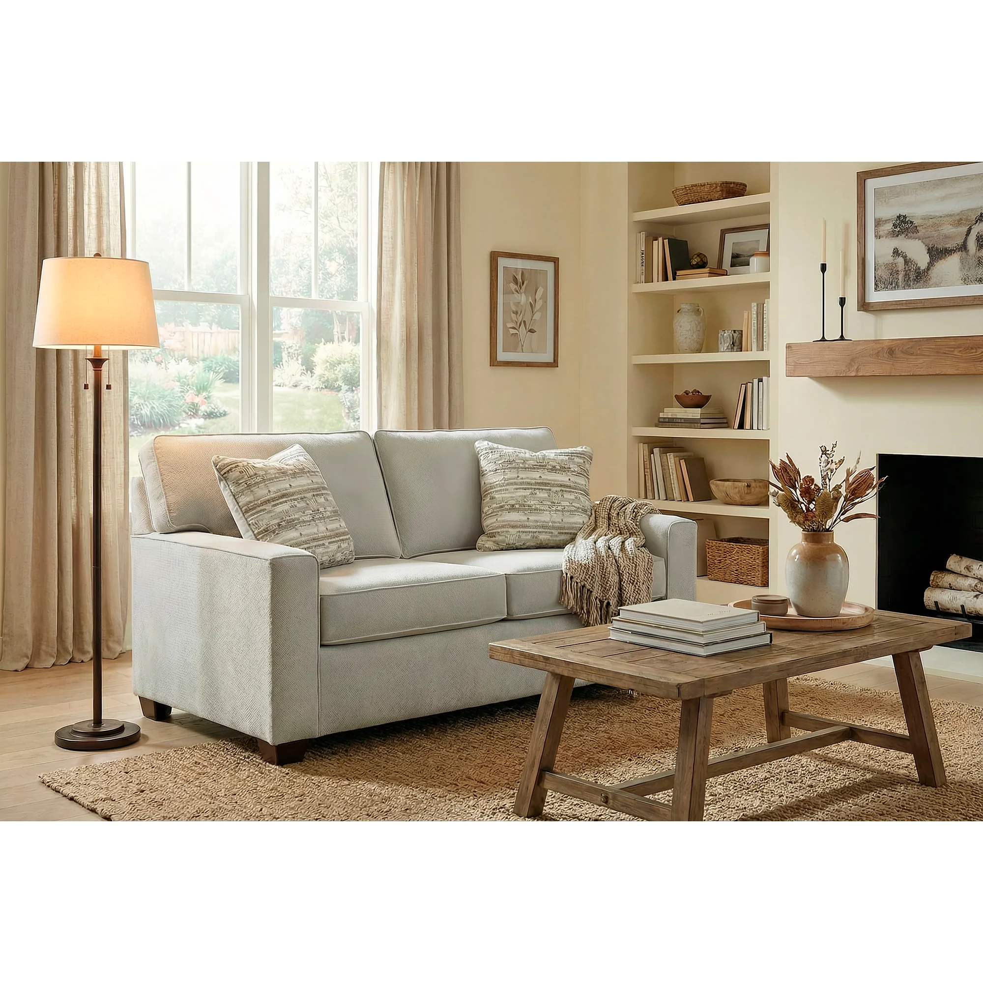Merritt Feather Blend Loveseat - Image 3