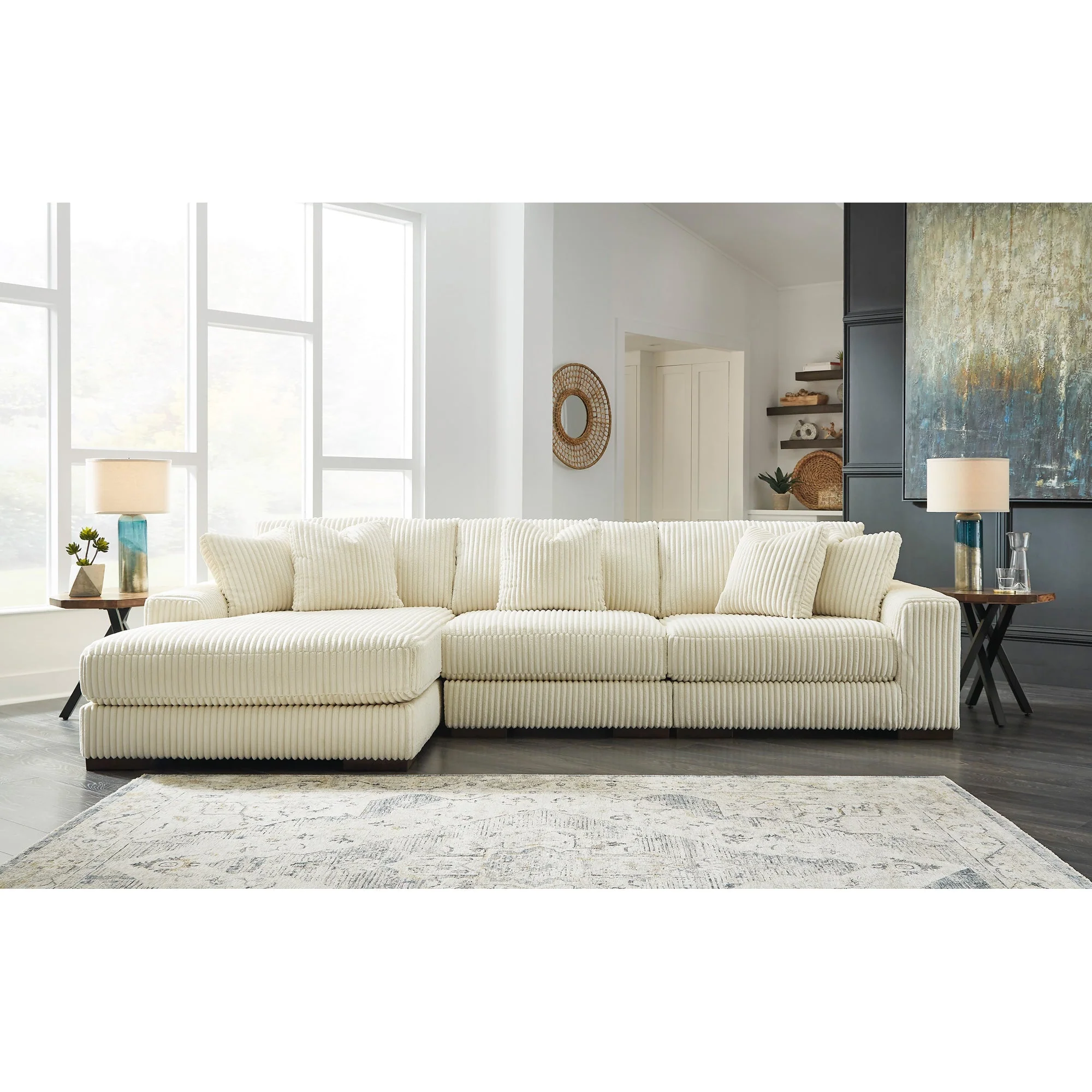 Lindyn 3 Piece Modular Sofa with Left Chaise - Image 2