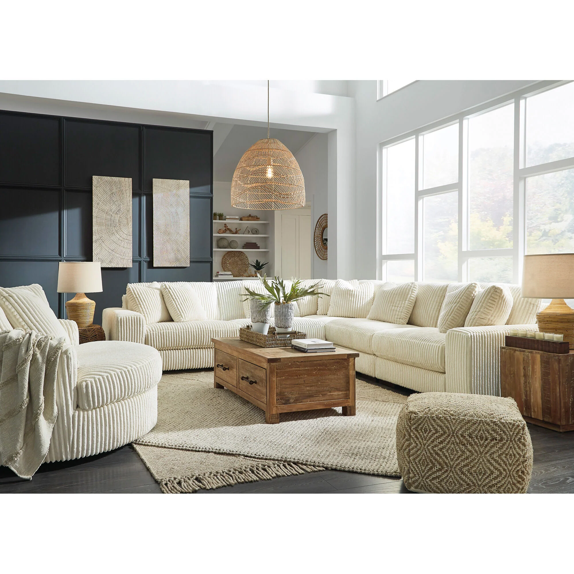 Lindyn 5 Piece Modular Sectional - Image 3