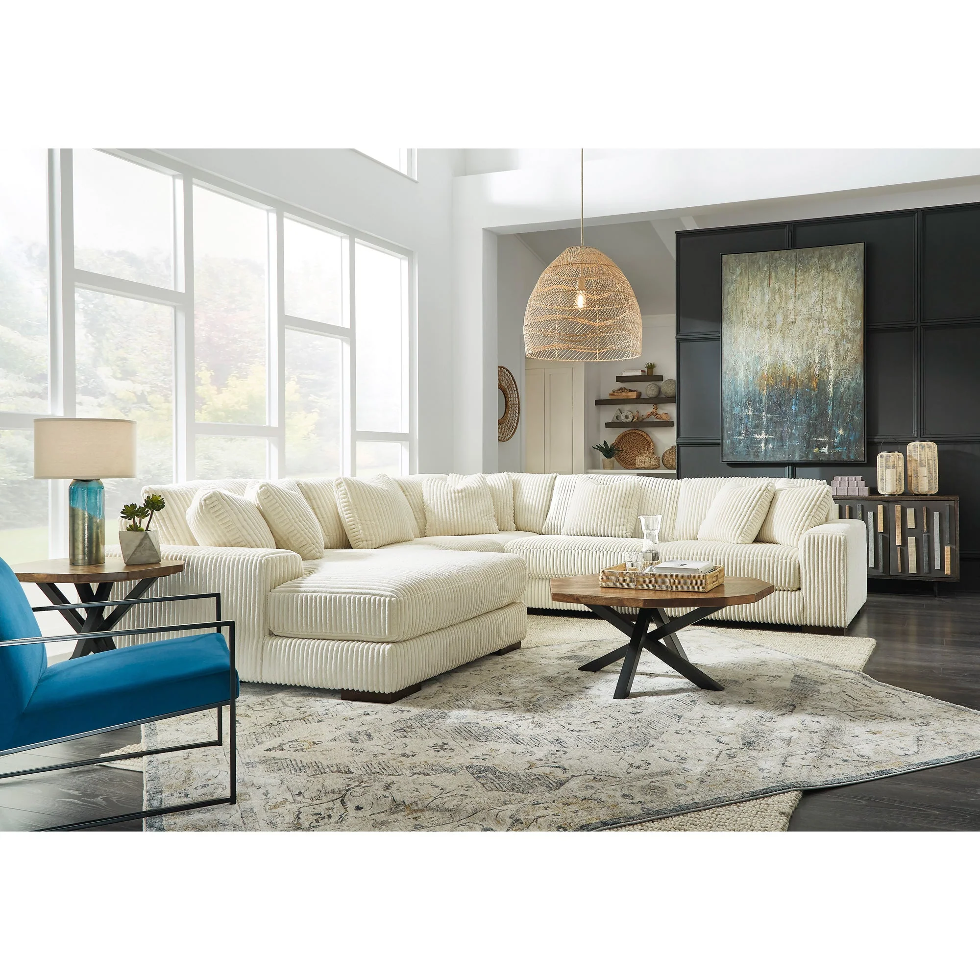 Lindyn 5 Piece Modular Sectional with Left Chaise - Image 2