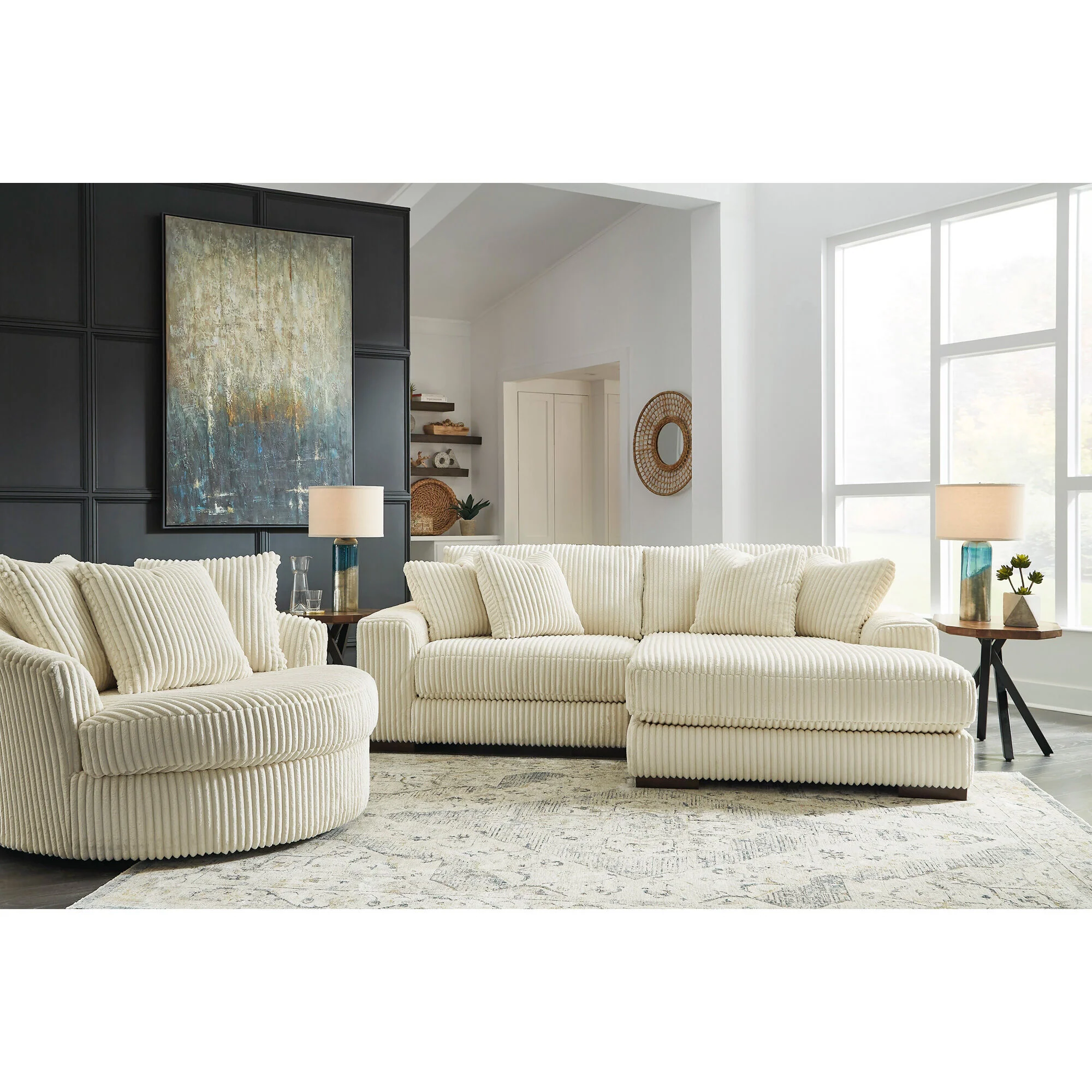 Lindyn Oversized Swivel Accent Chair - Image 4