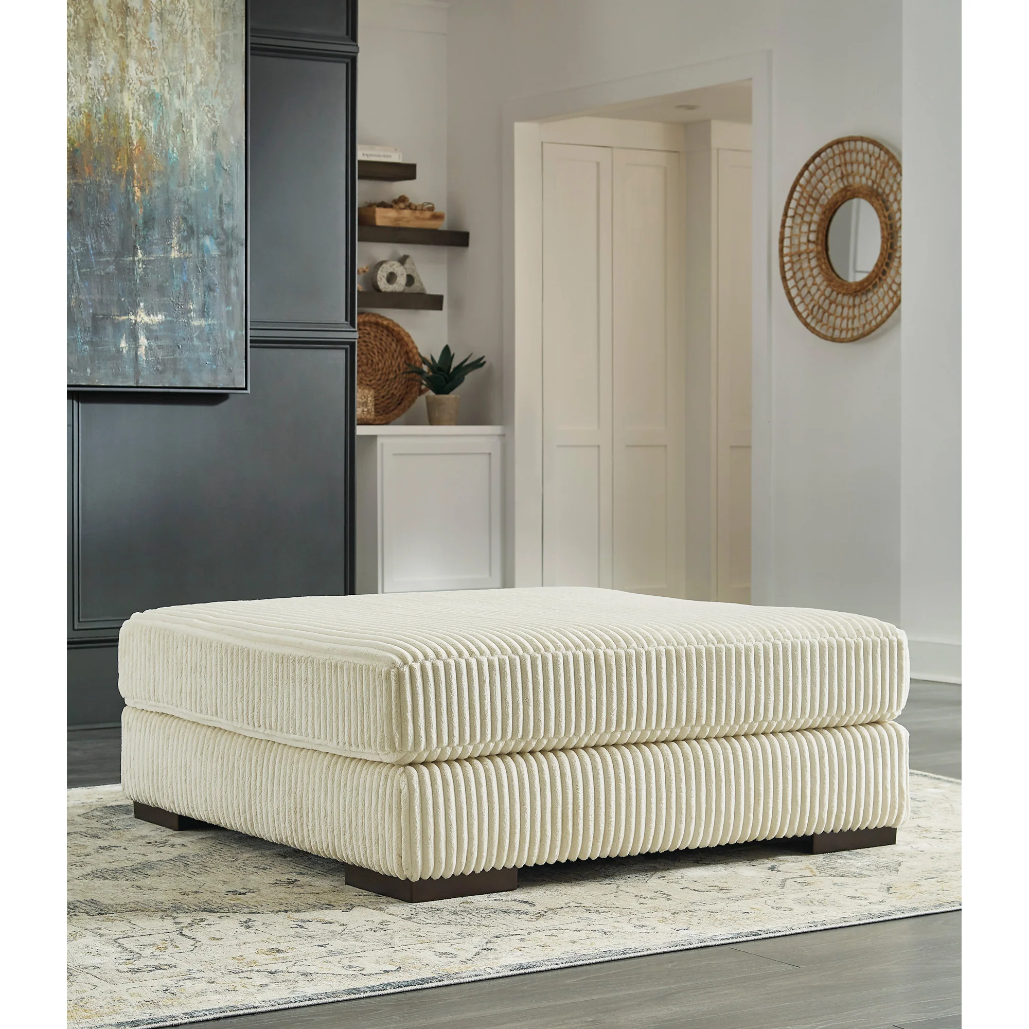 Lindyn Oversized Accent Ottoman - Image 7