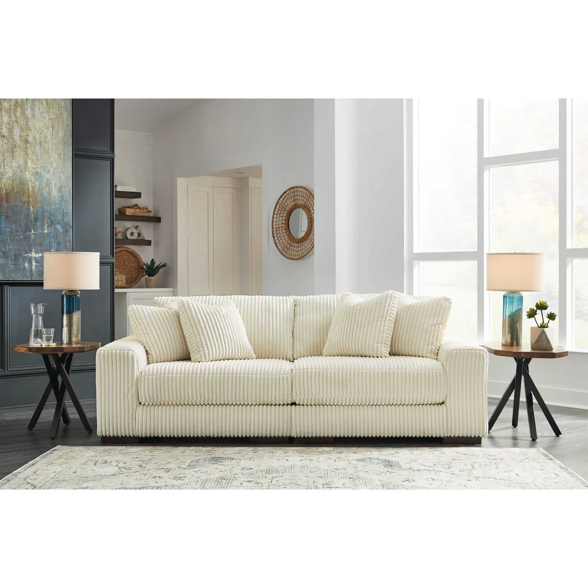 Lindyn 2 Piece Modular Loveseat - Image 2