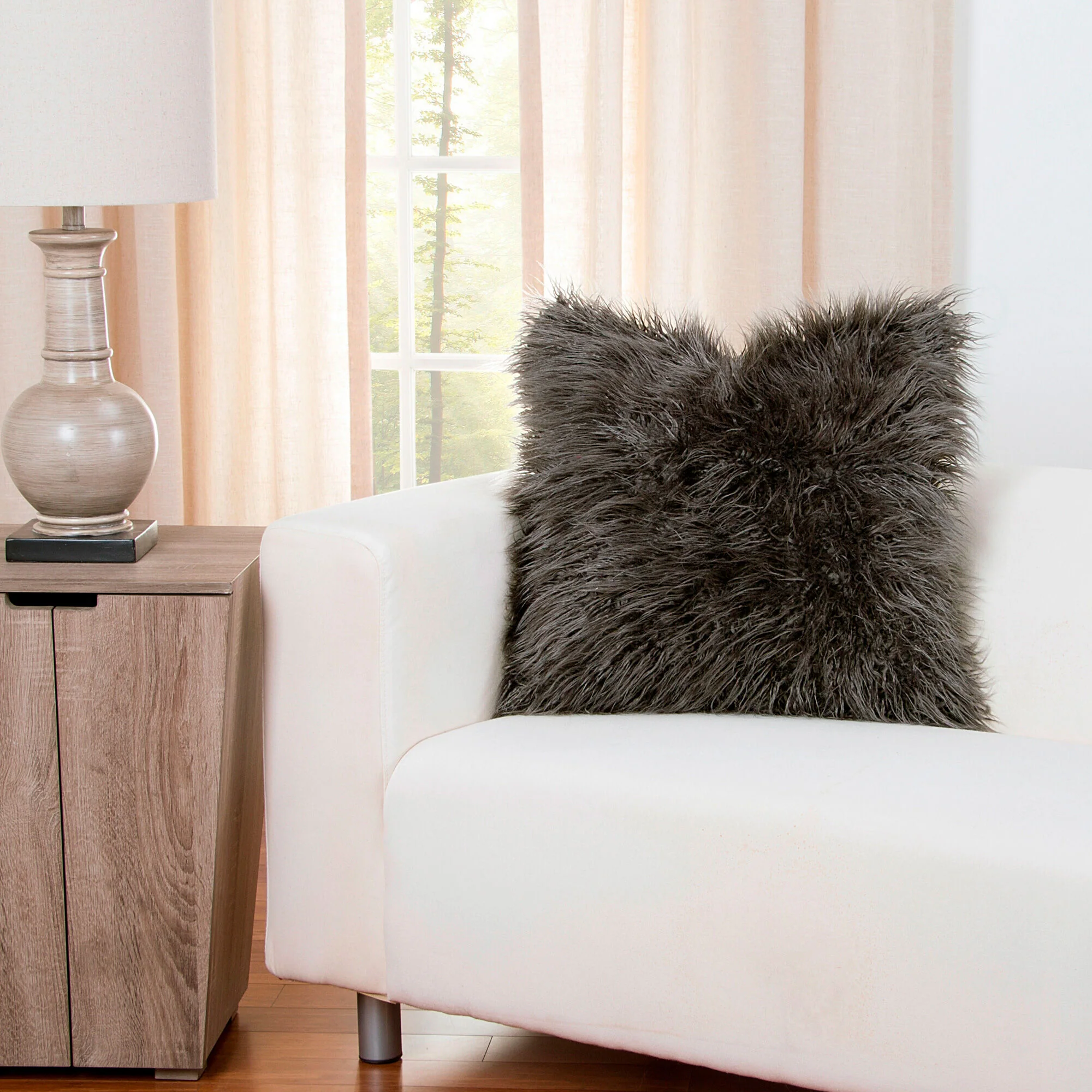 Llama 20 Inch Feather Pillow - Image 3