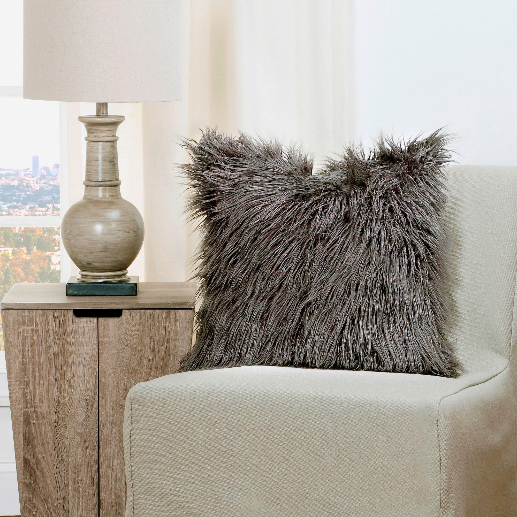 Llama 20 Inch Feather Pillow - Image 4