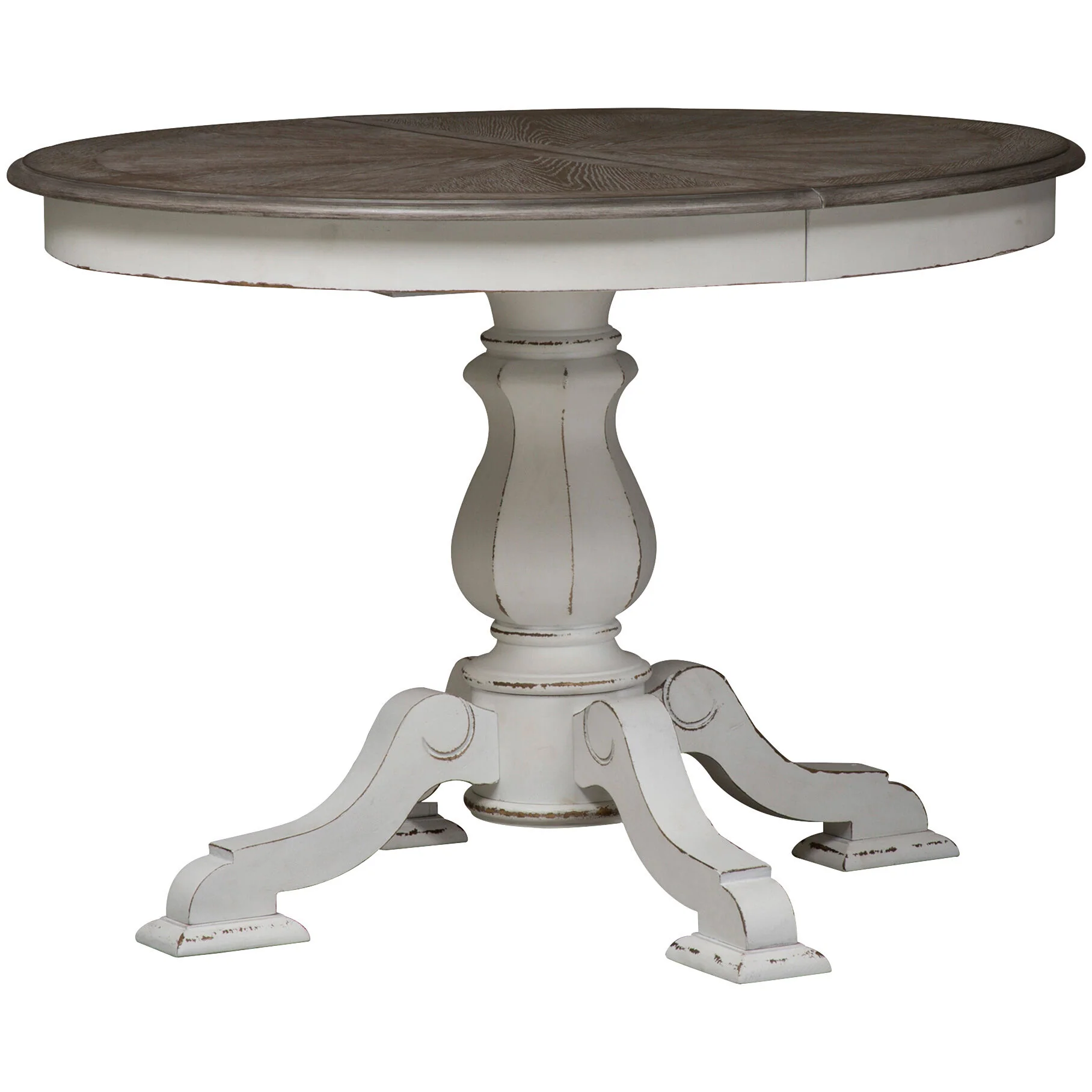Magnolia Manor 5 Piece Upholstered Pedestal Dining Set