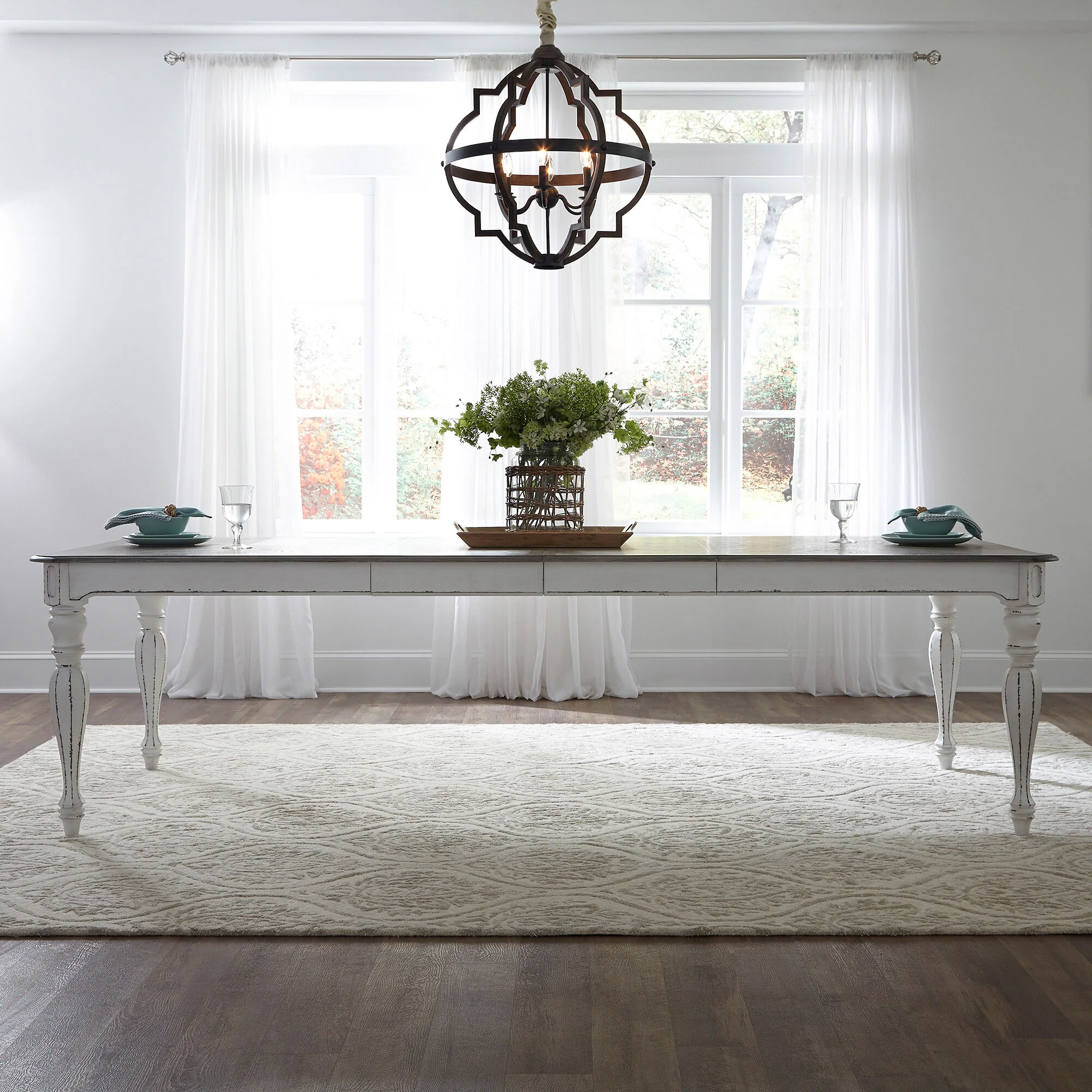 Magnolia Manor Rectangular Leg Table - Image 2