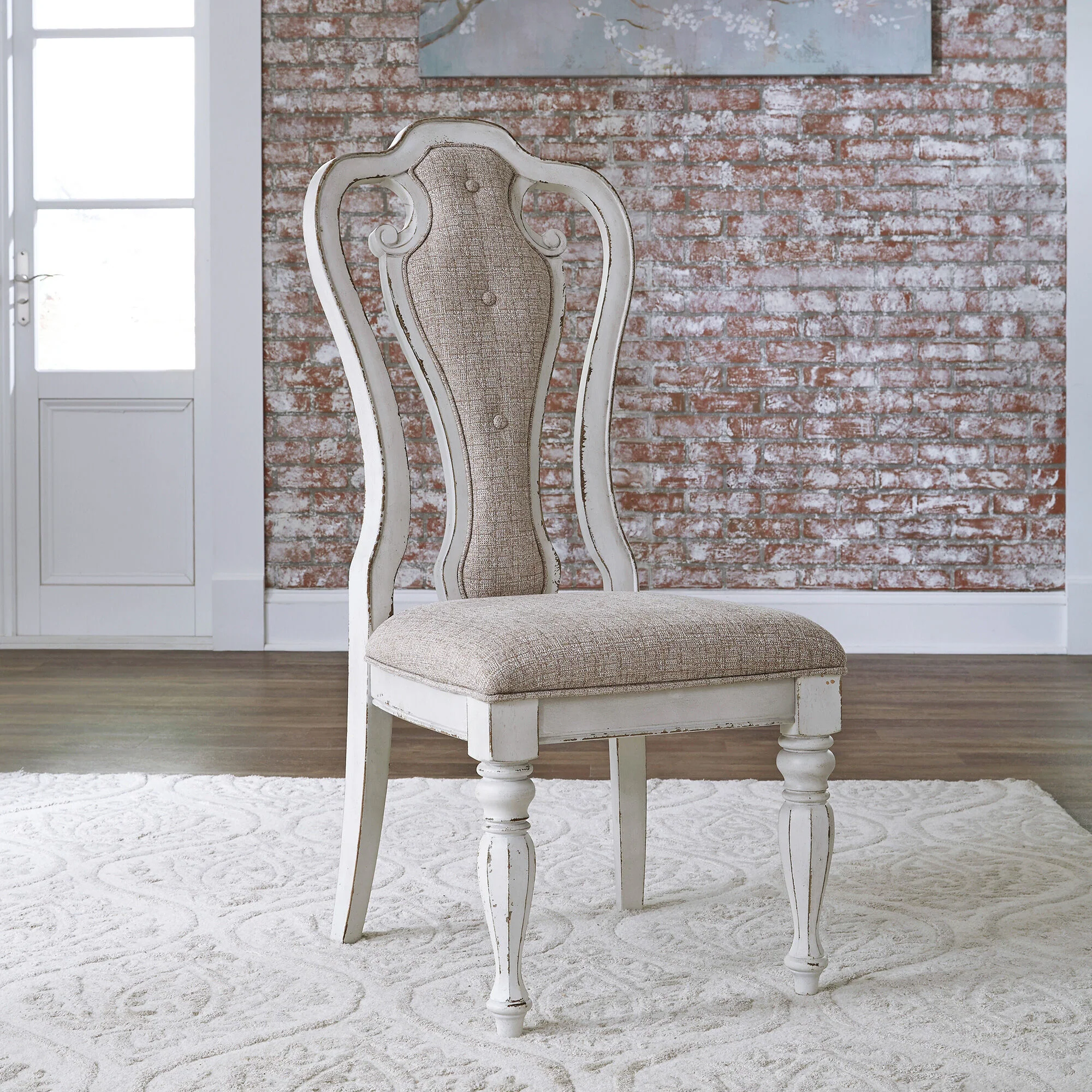 Magnolia Manor Splat Back Upholstered Side Chair - Image 2