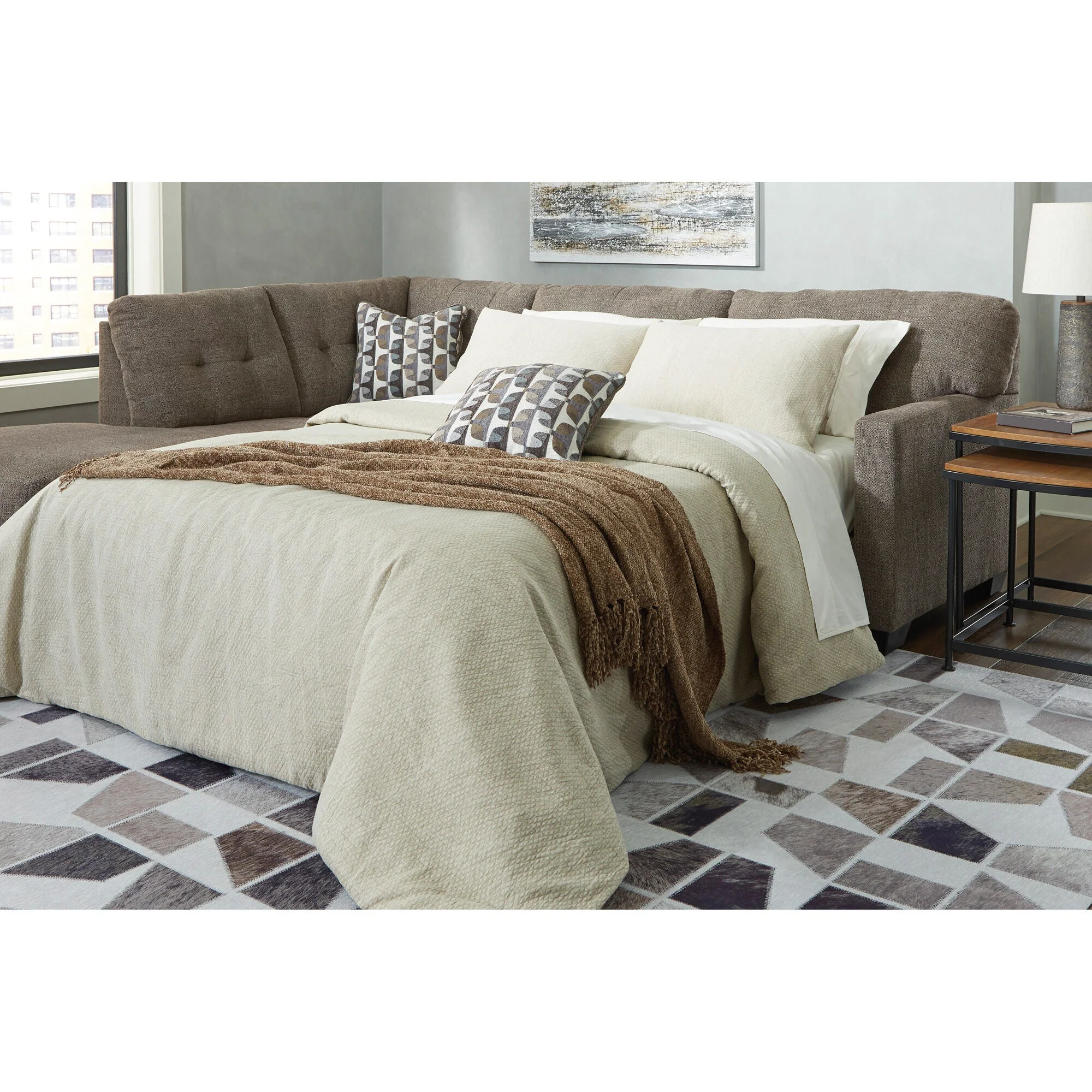 Mahoney Left Chaise Sleeper Sectional - Image 5