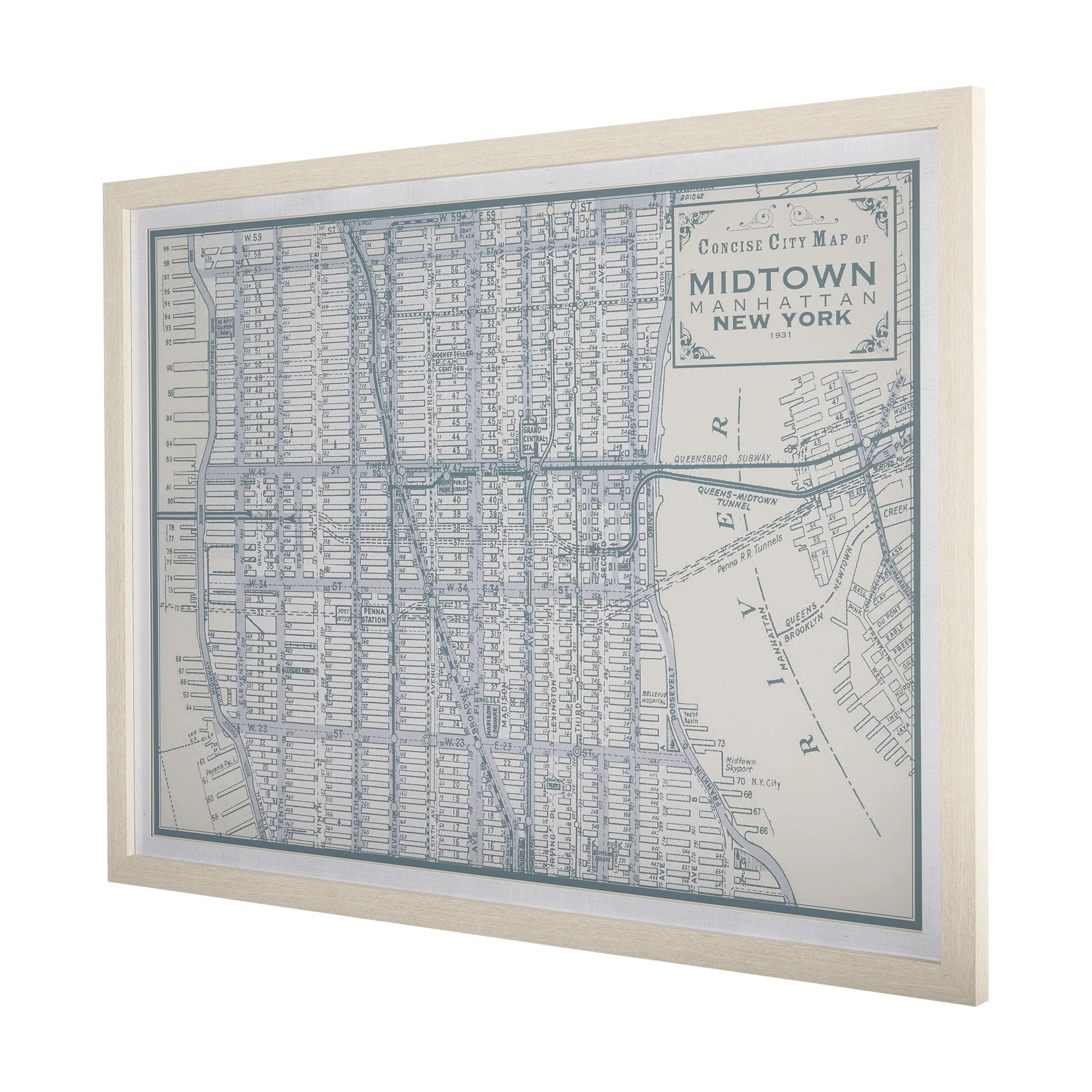Manhattan Map Wall Art - Image 2