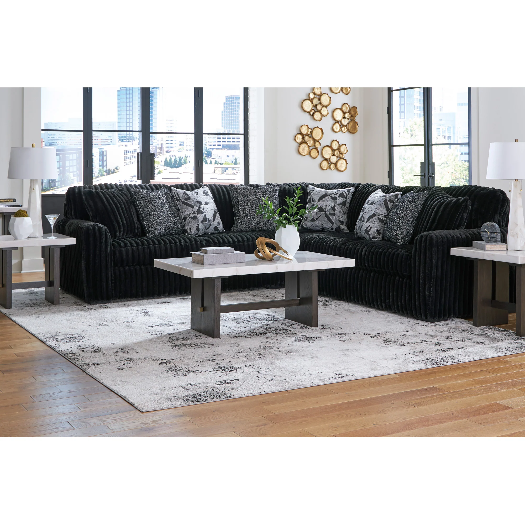 Midnight-Madness 3 Piece Sectional - Image 3