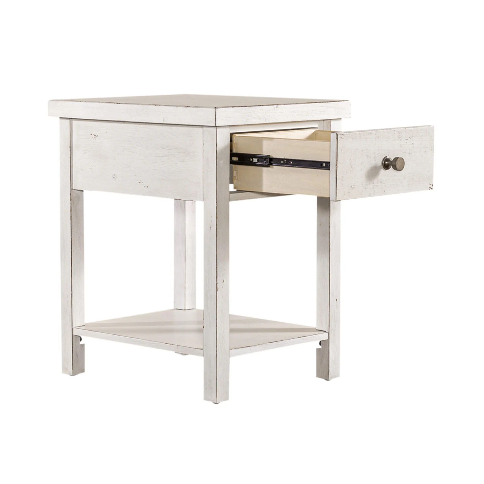 Modern Farmhouse Drawer End Table - Image 5
