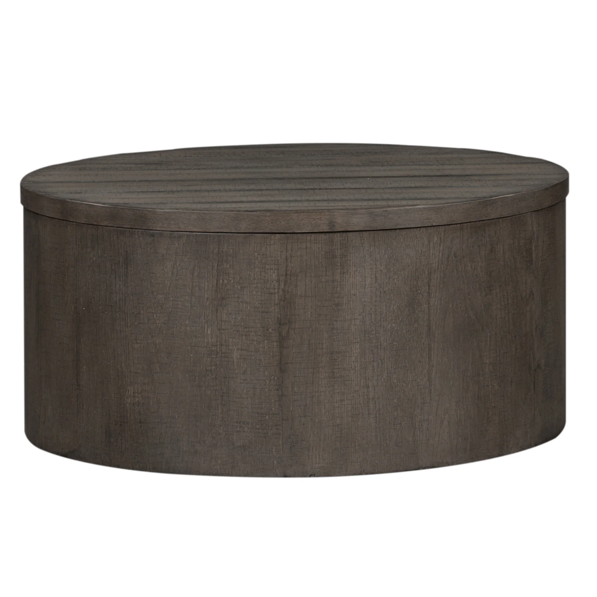 Modern Farmhouse Drum Coffee Table - Image 7