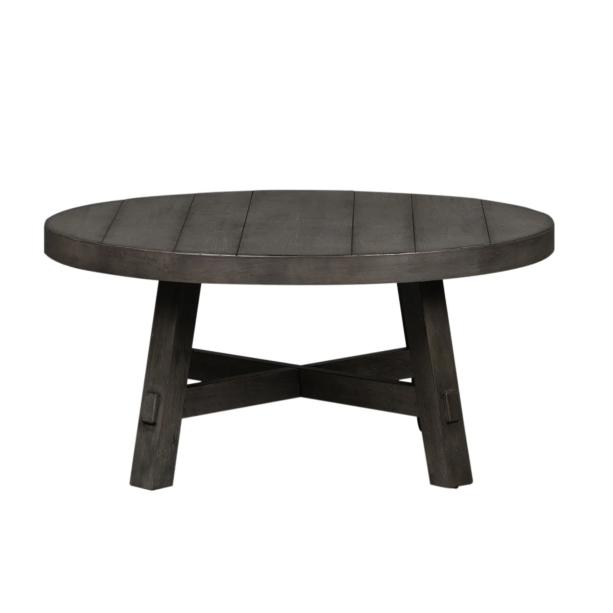 Modern Farmhouse Round Coffee Table - Image 2
