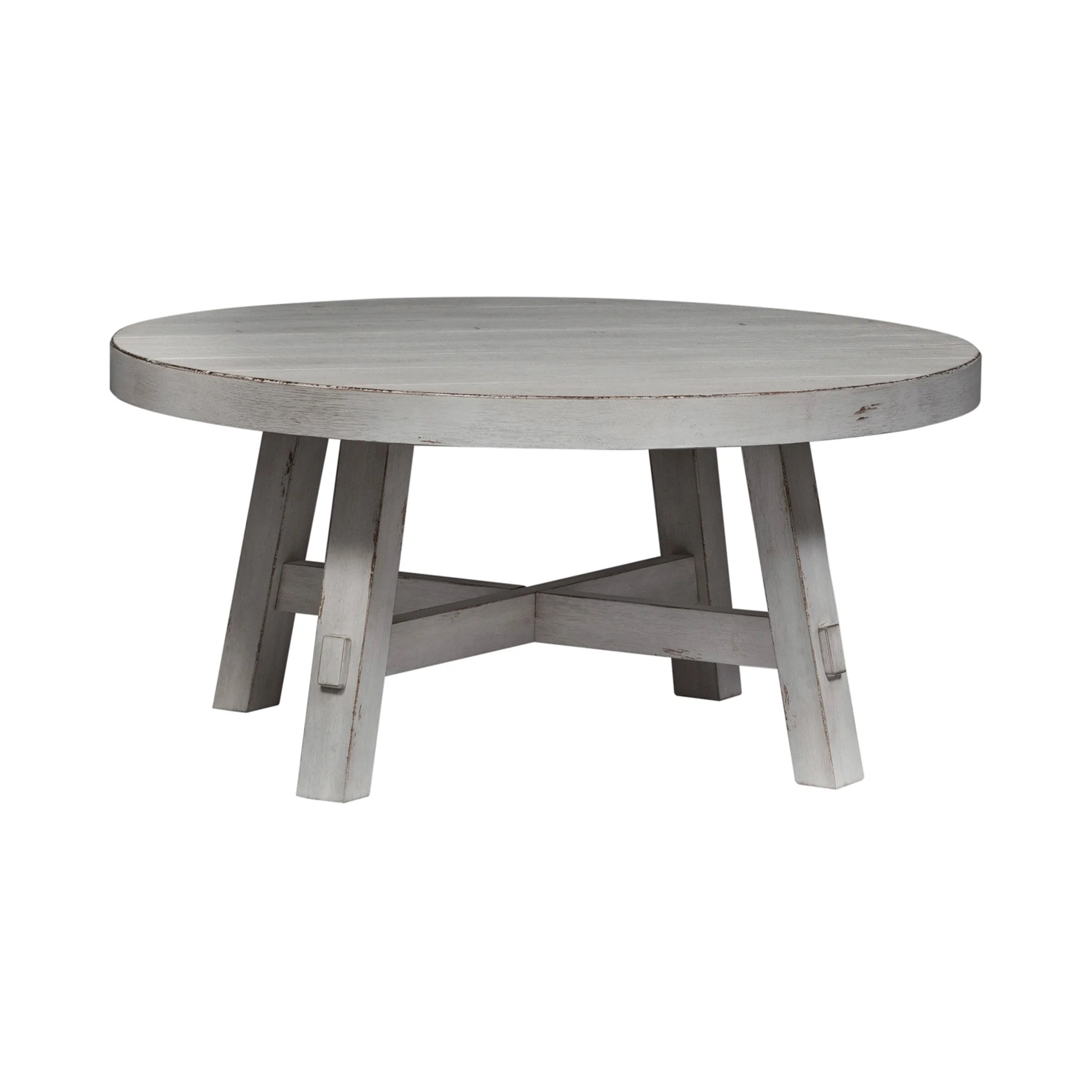 Modern Farmhouse Round Coffee Table - Image 6