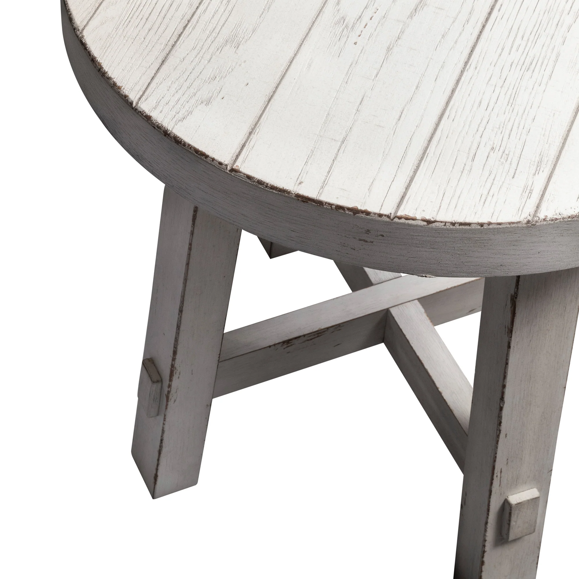 Modern Farmhouse Round End Table - Image 11