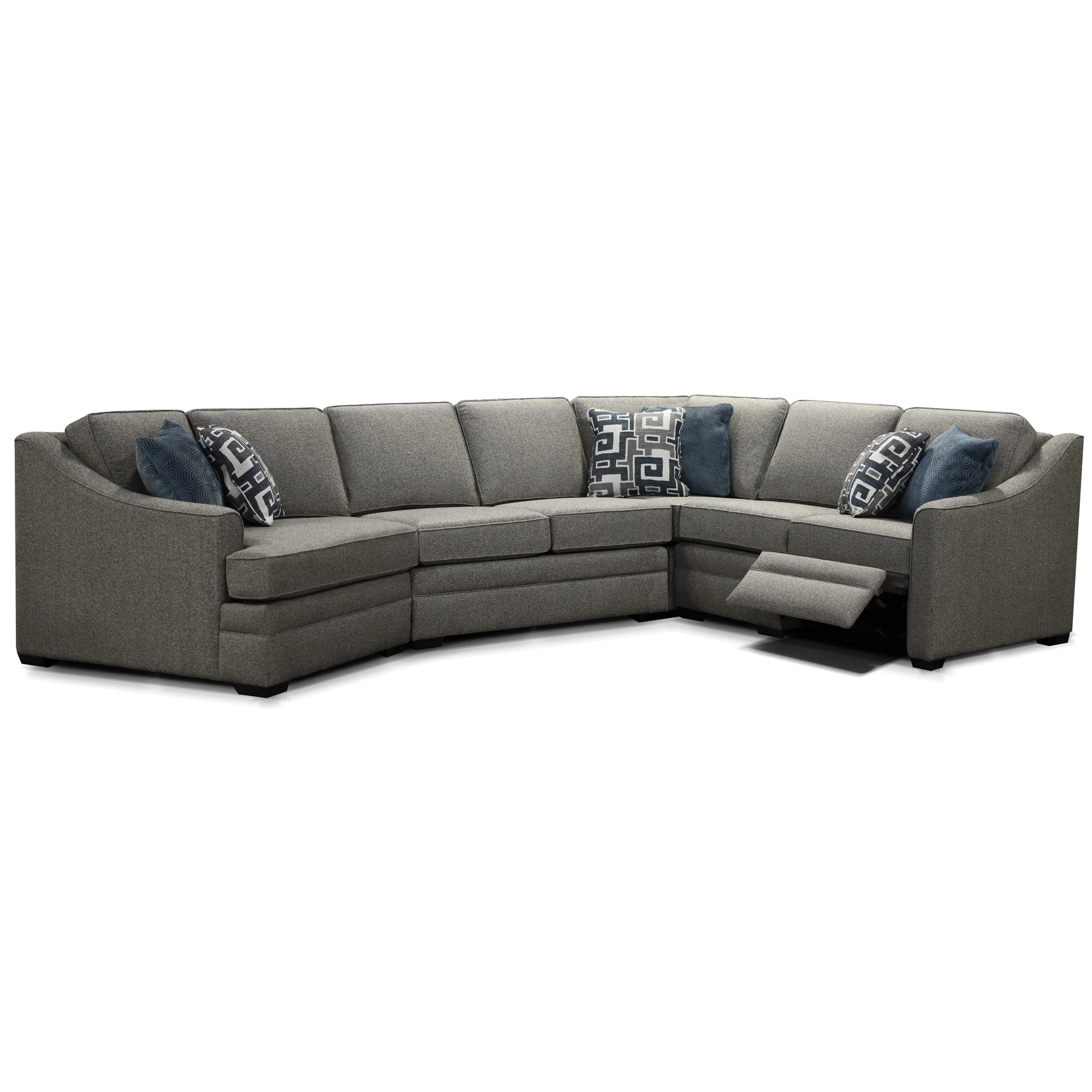 Monroe 4 Piece Reclining Sectional - Image 3