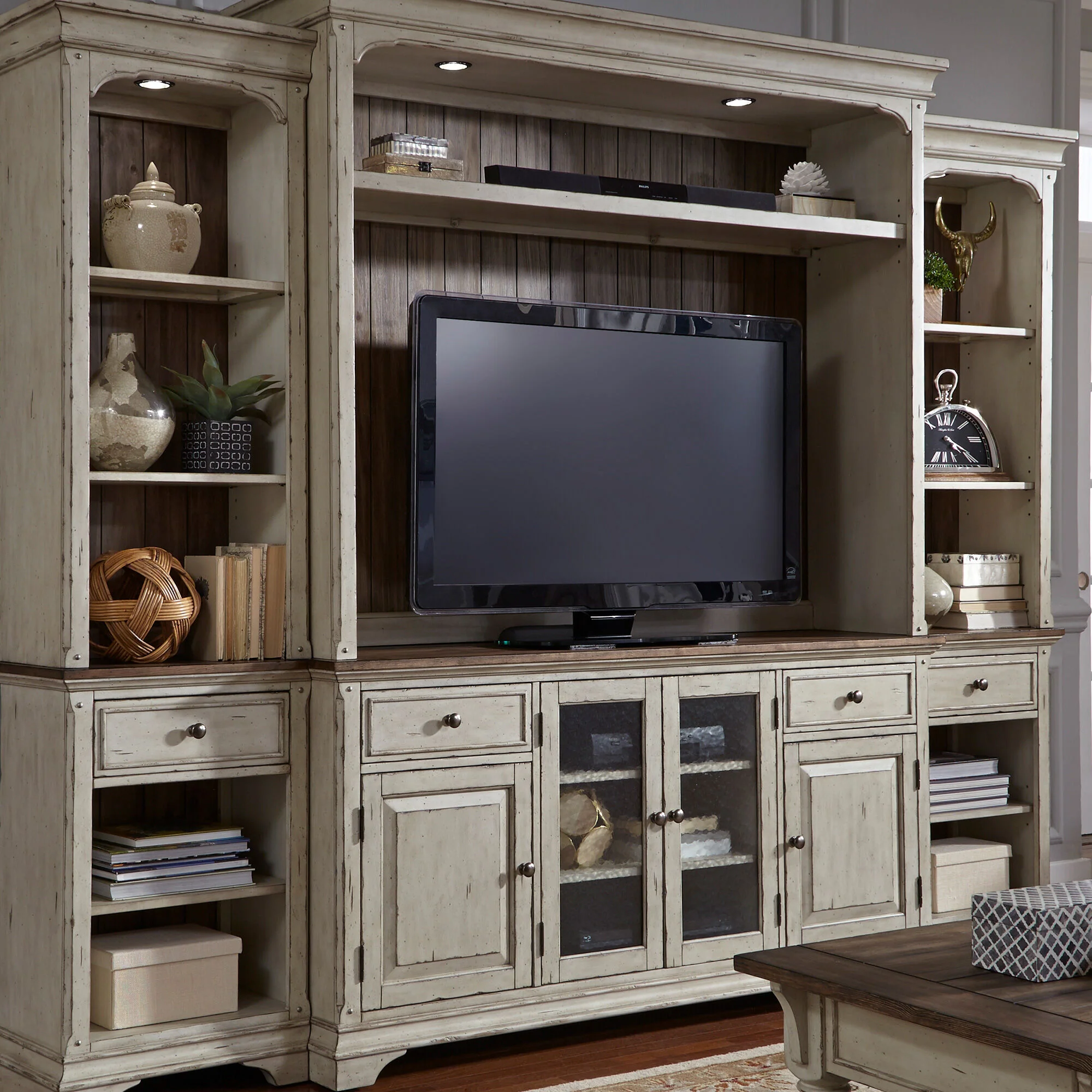 Morgan Creek 68 Inch Console and Hutch - Image 3