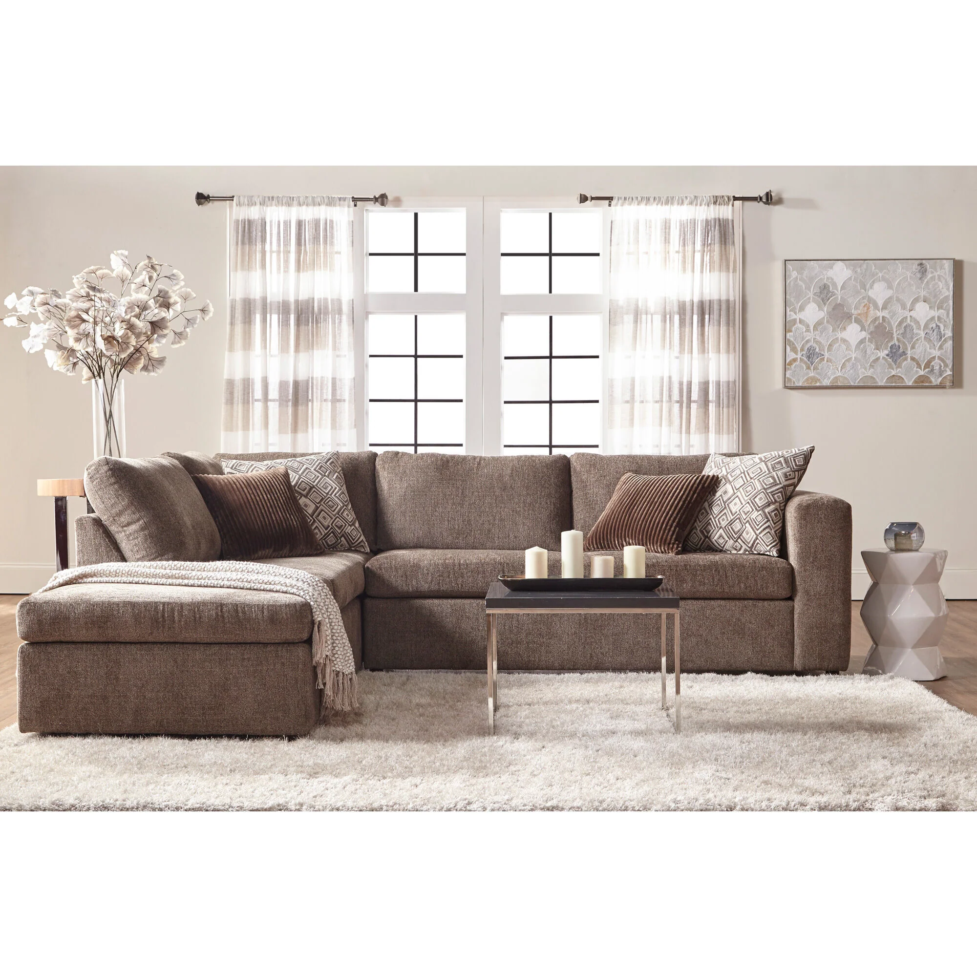 Myrtales Chaise Sectional - Image 2