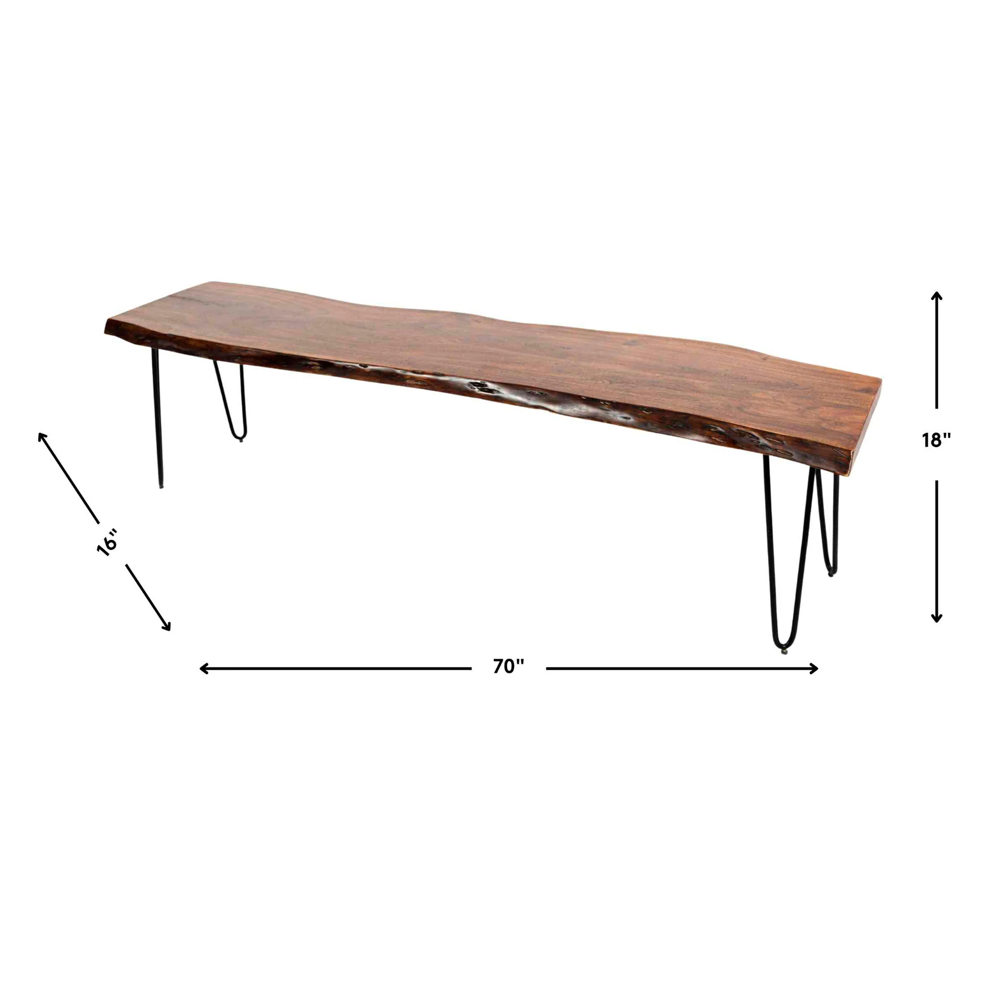 Natures Edge 70 Inch Bench - Image 7