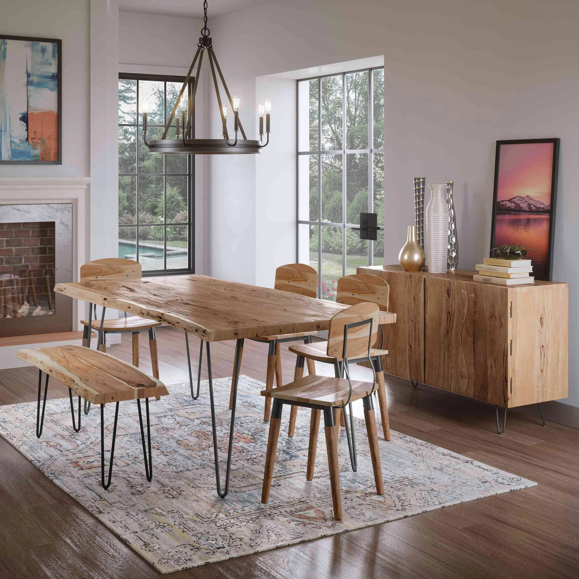 Natures Edge 79 Inch Dining Table - Image 11