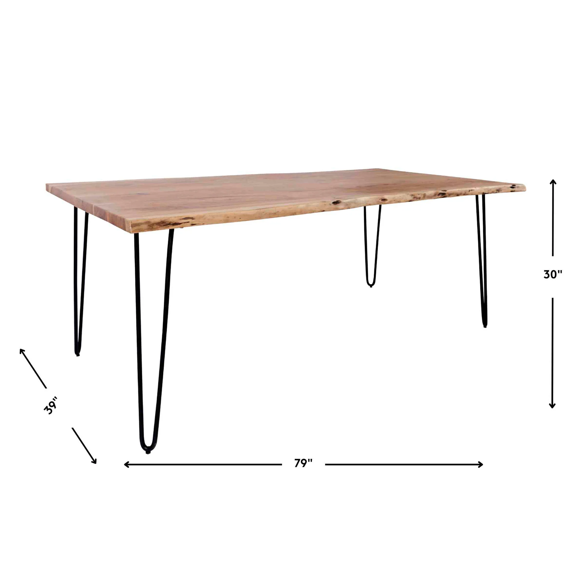 Natures Edge 79 Inch Dining Table - Image 13