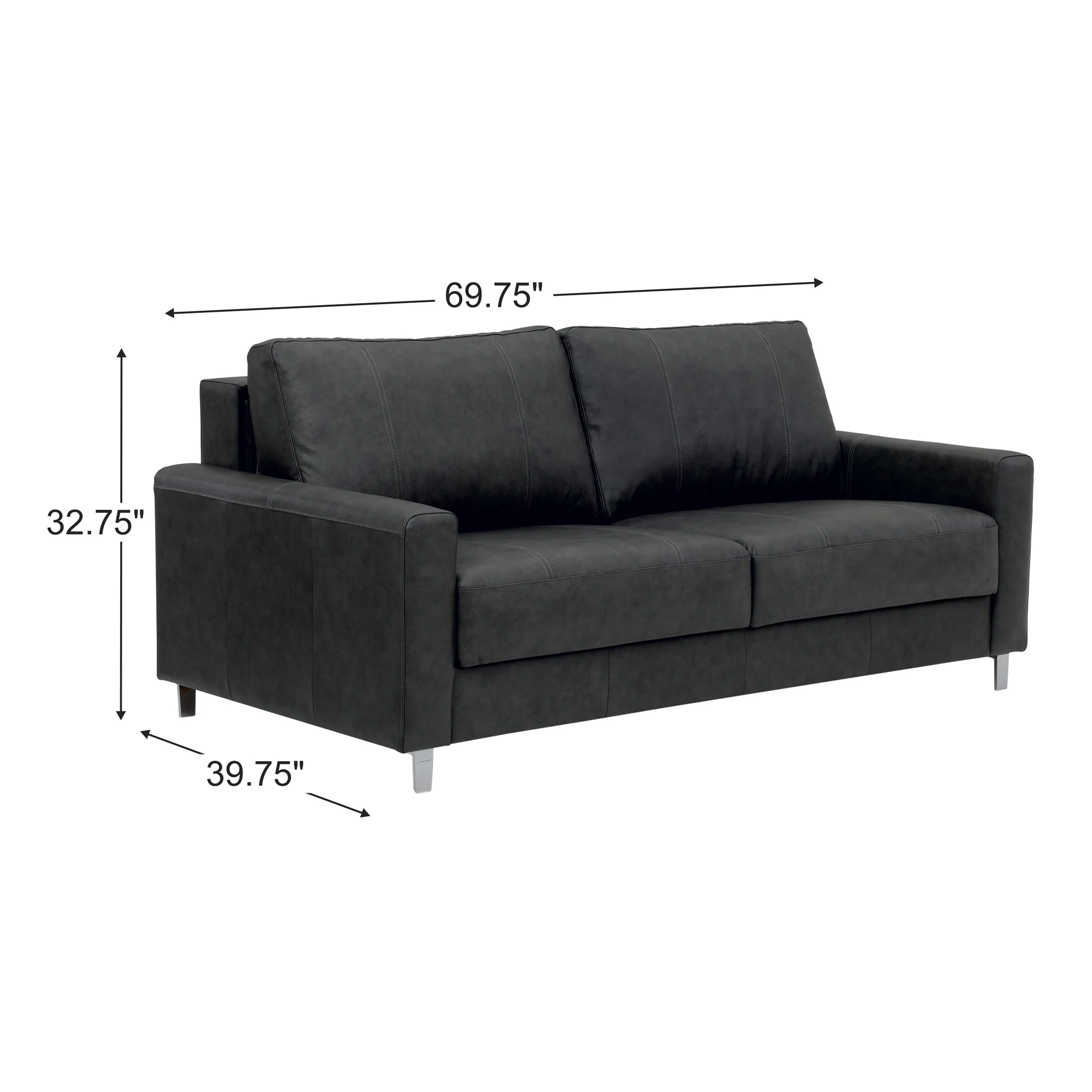 Nico Leather Sleeper Loveseat - Image 16