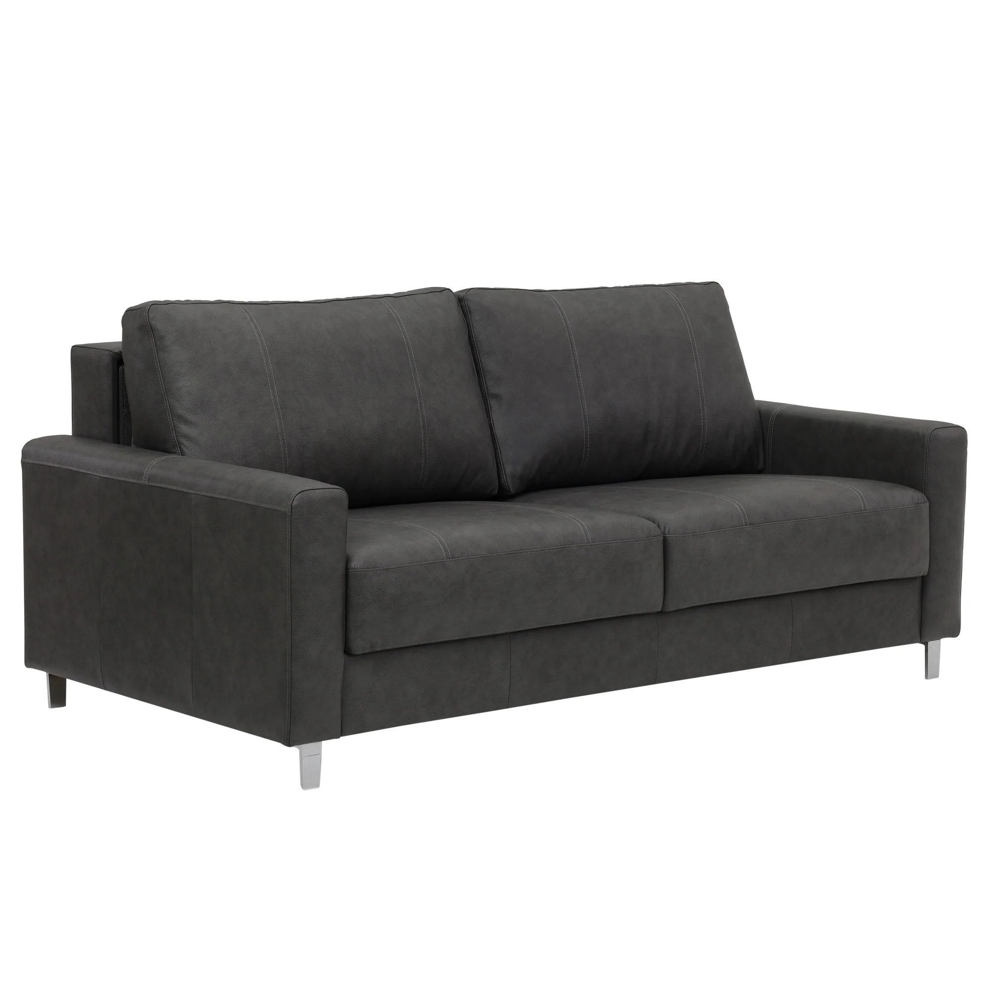 Nico Leather Sleeper Loveseat - Image 4