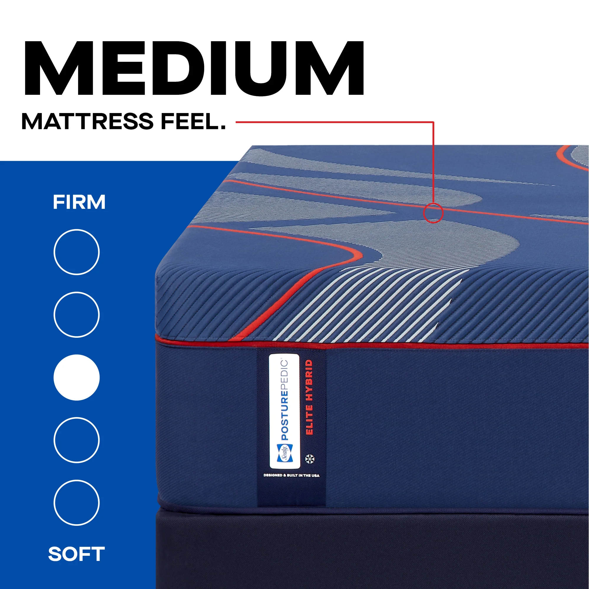 Sealy Posturepedic Elite Albany II Medium Hybrid Mattress - Image 38