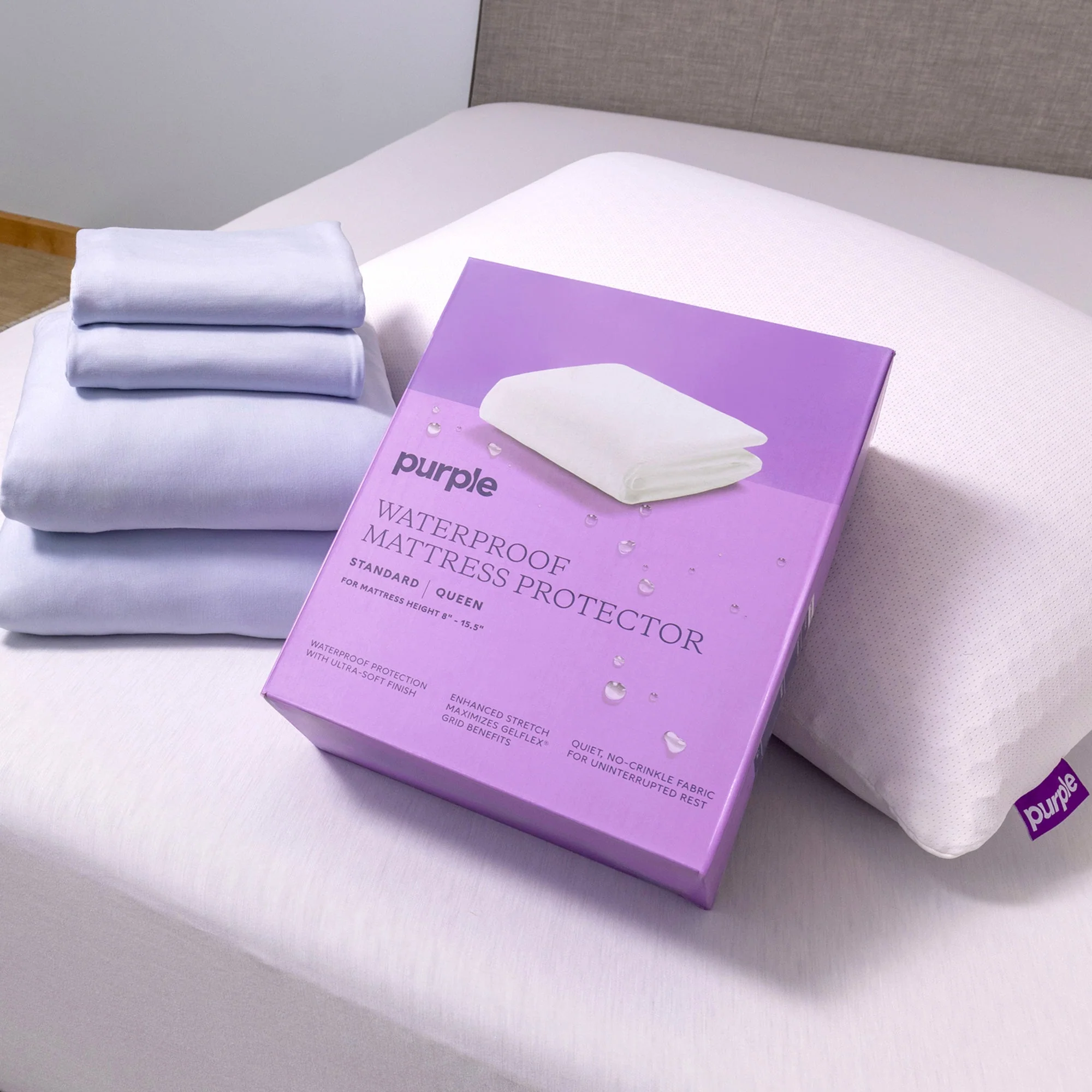 Purple Standard Mattress Protector - Image 17