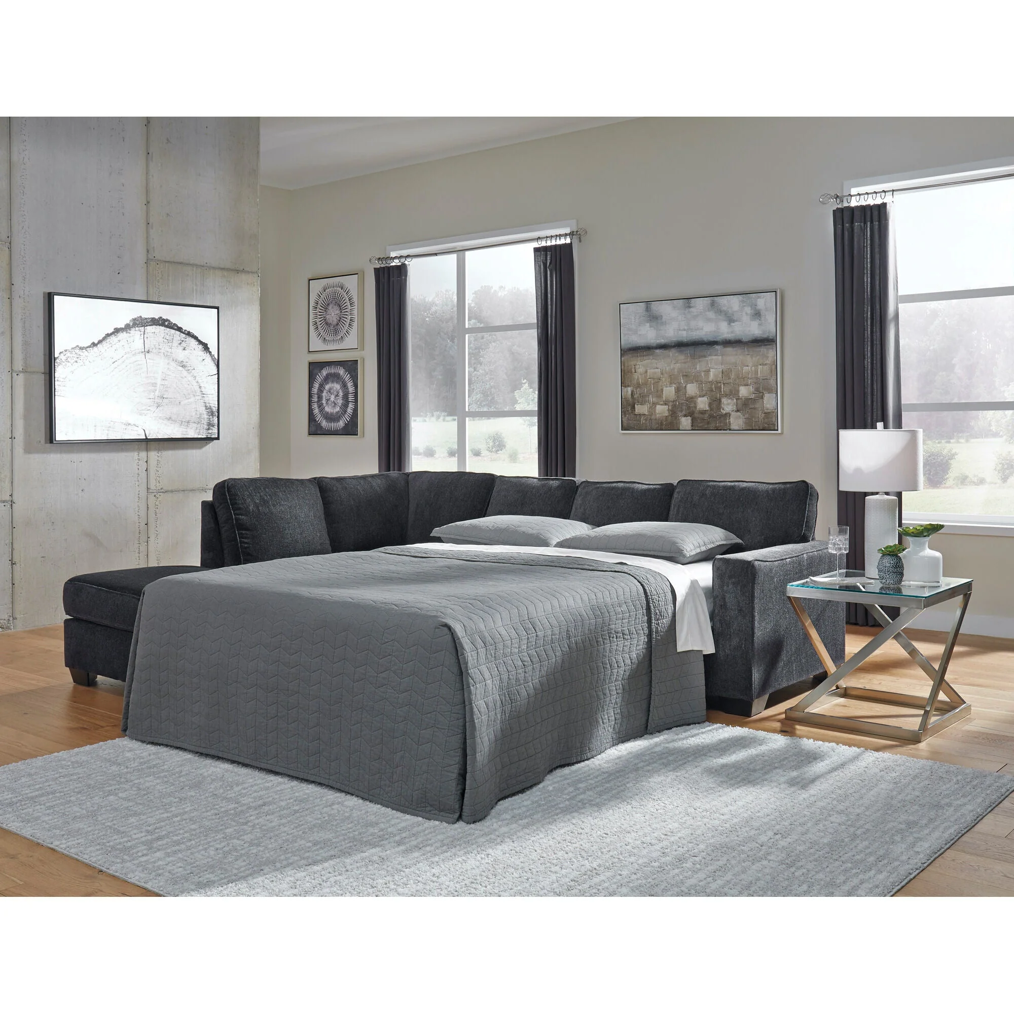 Riles Left Chaise Sleeper Sectional - Image 2