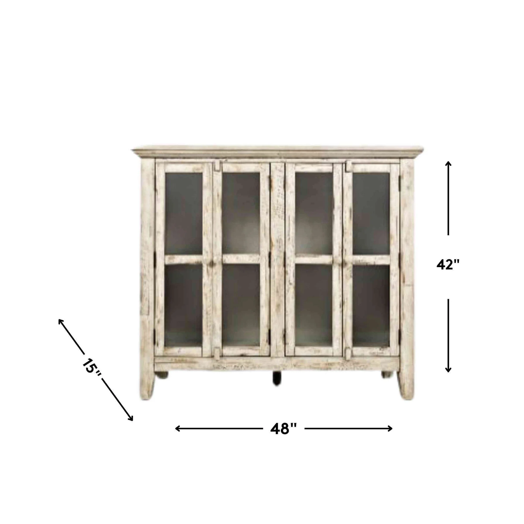 Rustic Shores 4 Door Cabinet - Image 4