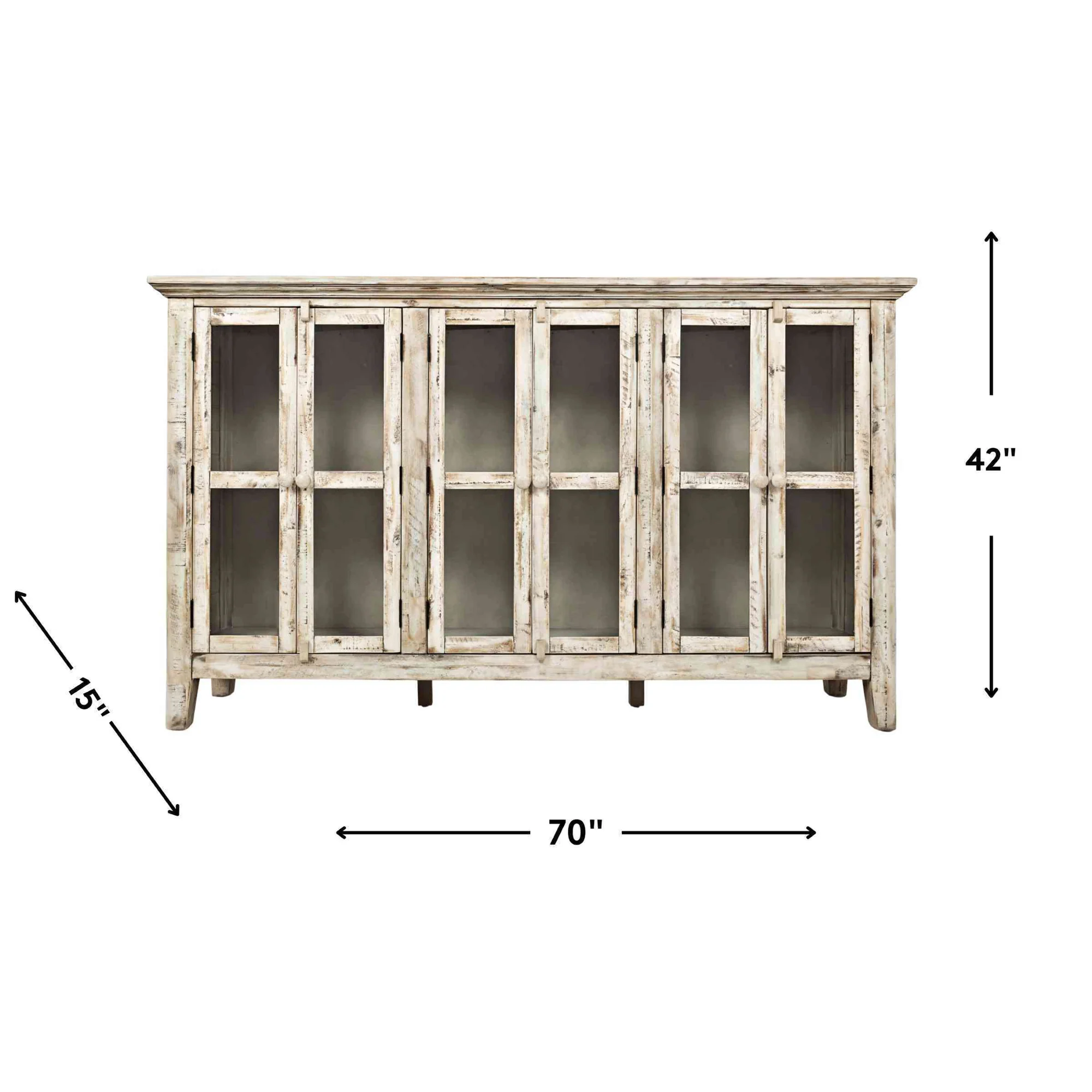 Rustic Shores 6 Door Cabinet - Image 4