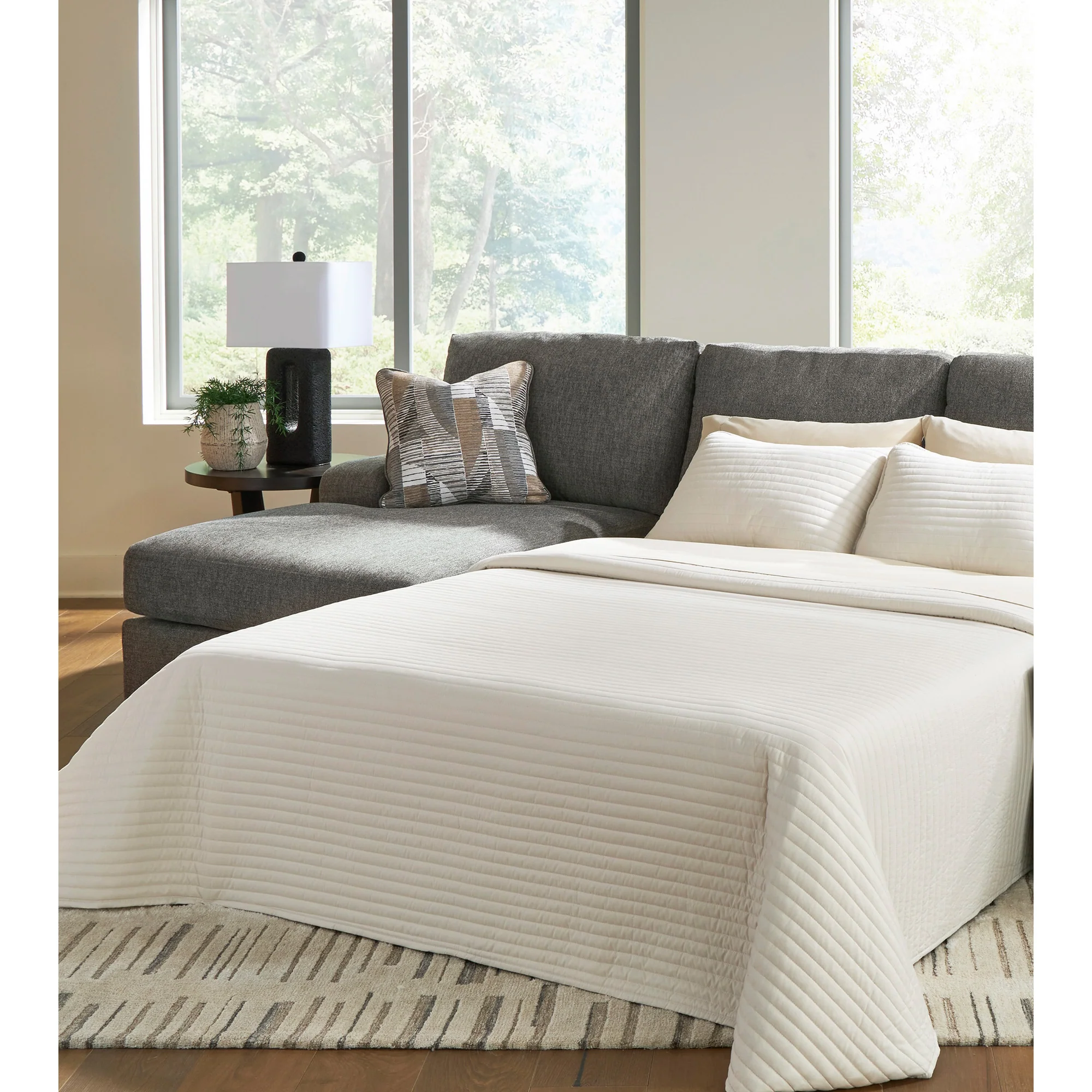 Seyler Lane 3 Piece Left Chaise Sleeper Sectional - Image 4