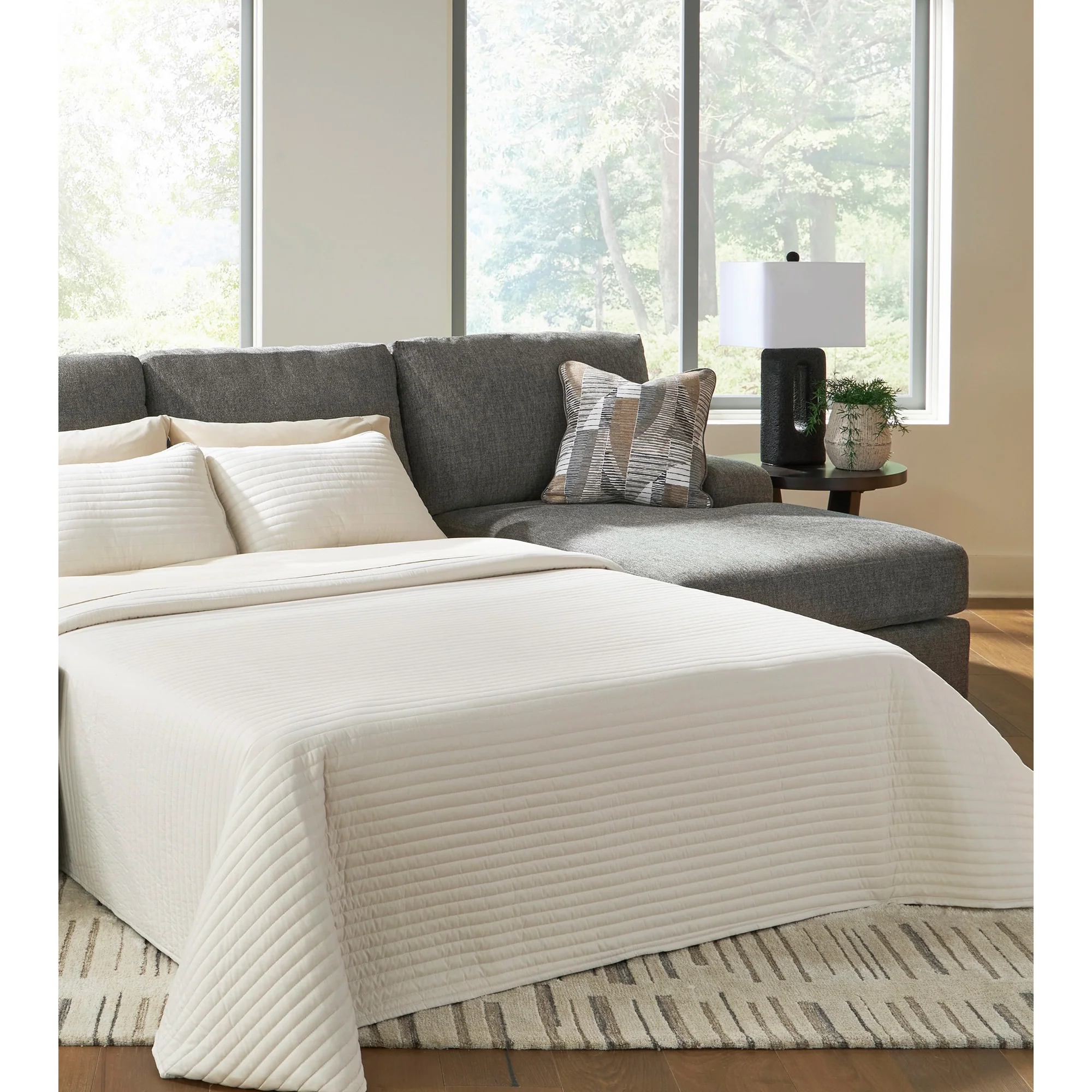 Seyler Lane 3 Piece Right Chaise Sleeper Sectional - Image 4