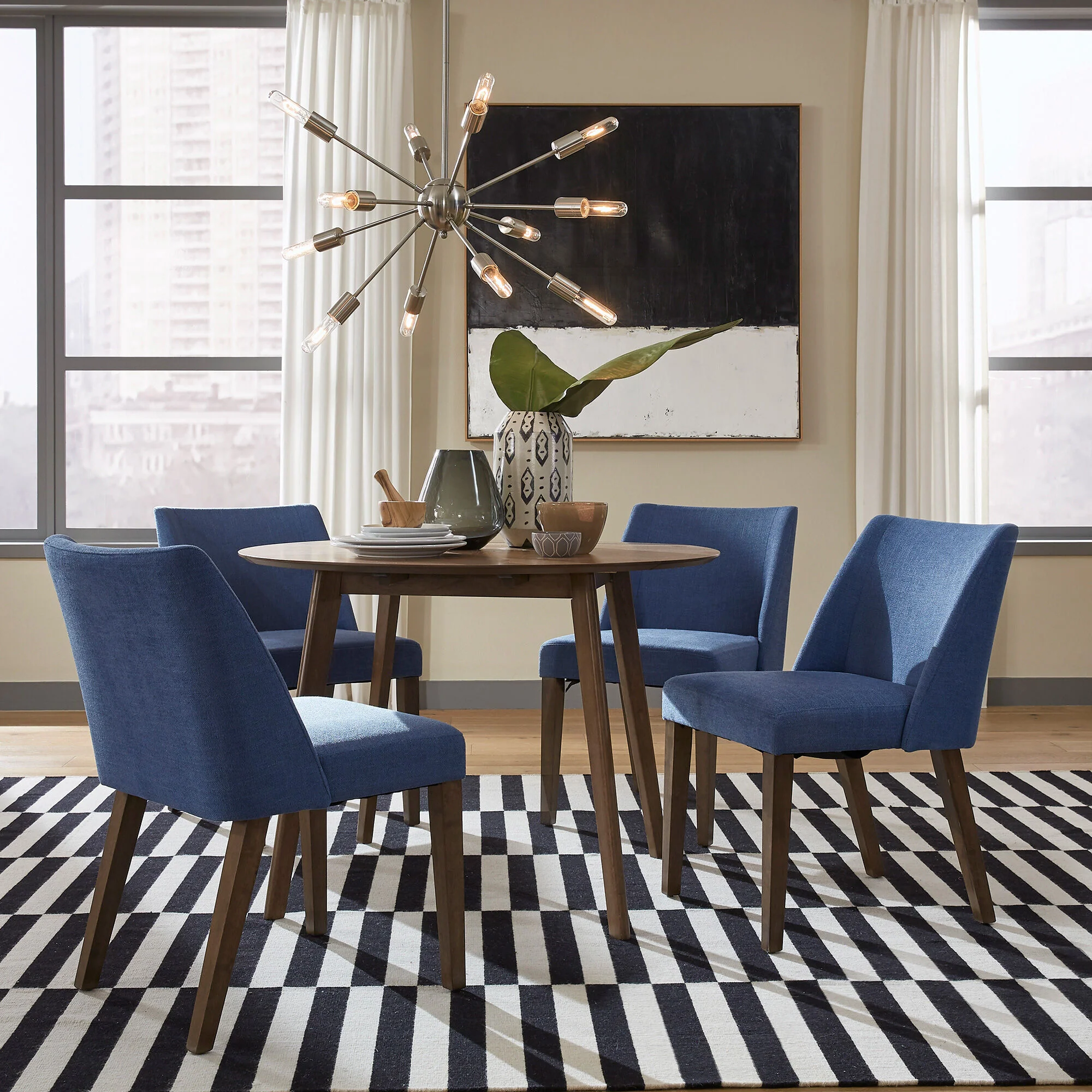 Space Savers 5 Piece Drop Leaf Dining Set - Image 2