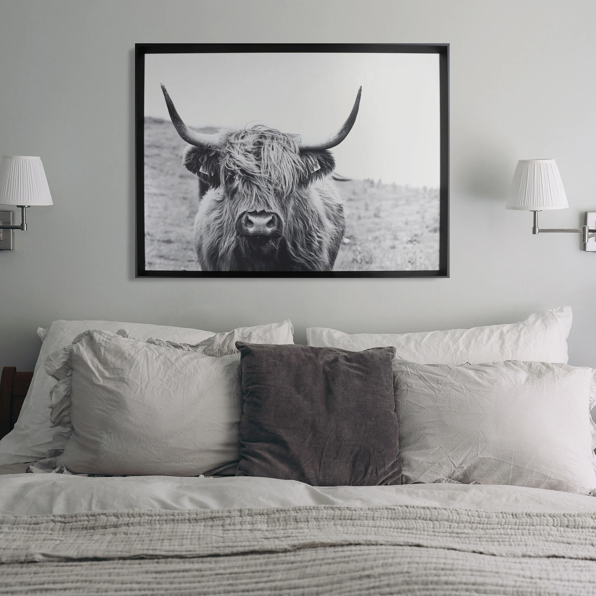Staring Gaze Bull Wall Art - Image 3