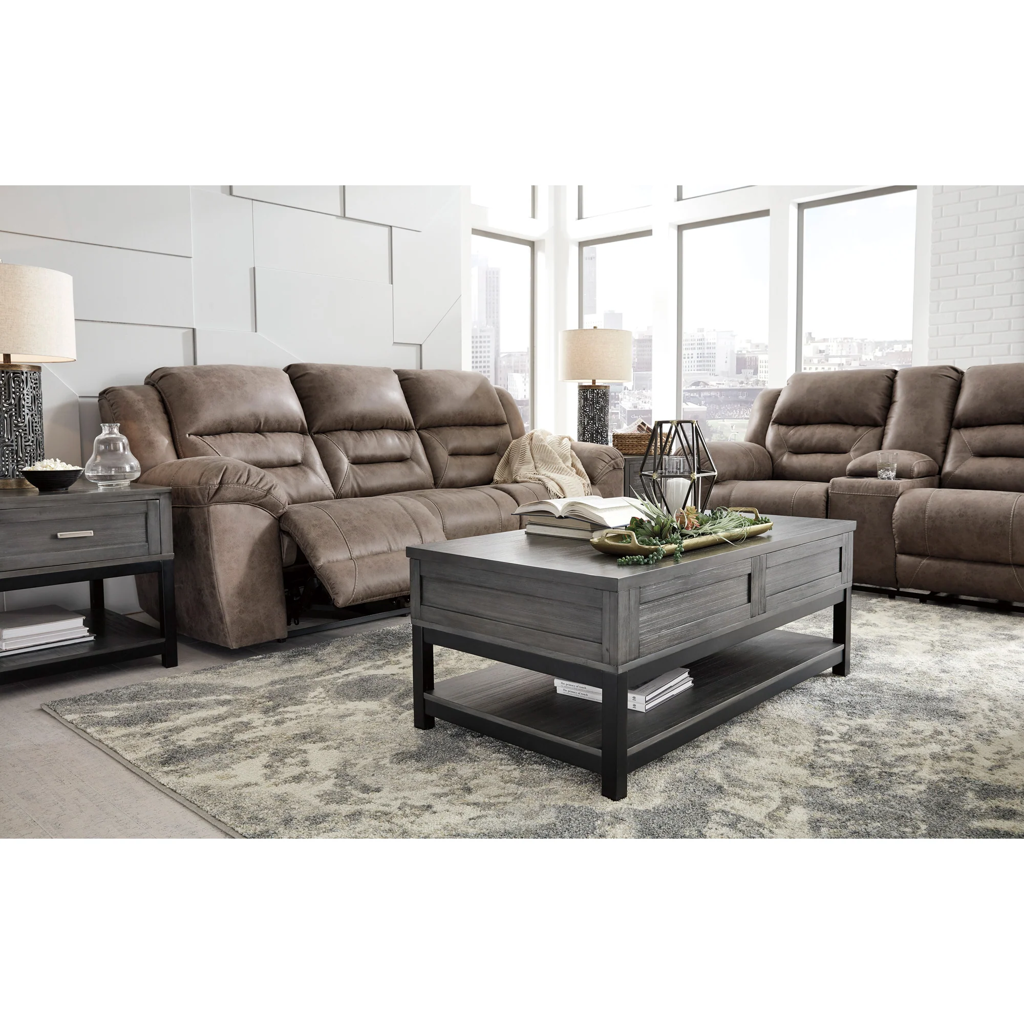 Stoneland Power Reclining Console Loveseat - Image 8
