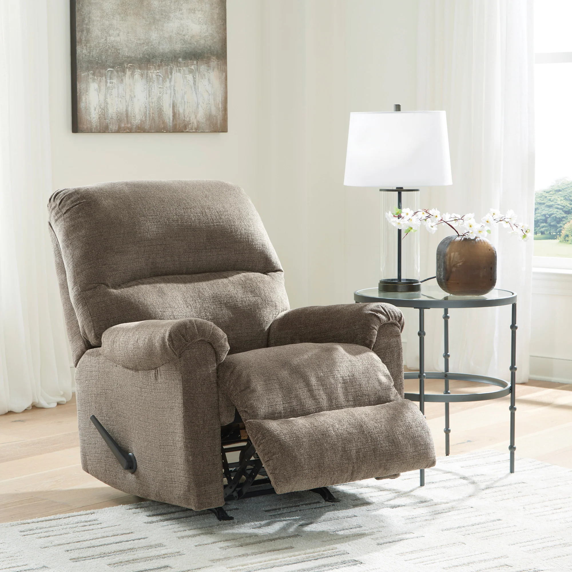 Stonemeade Sofa Chaise and Recliner - Image 5