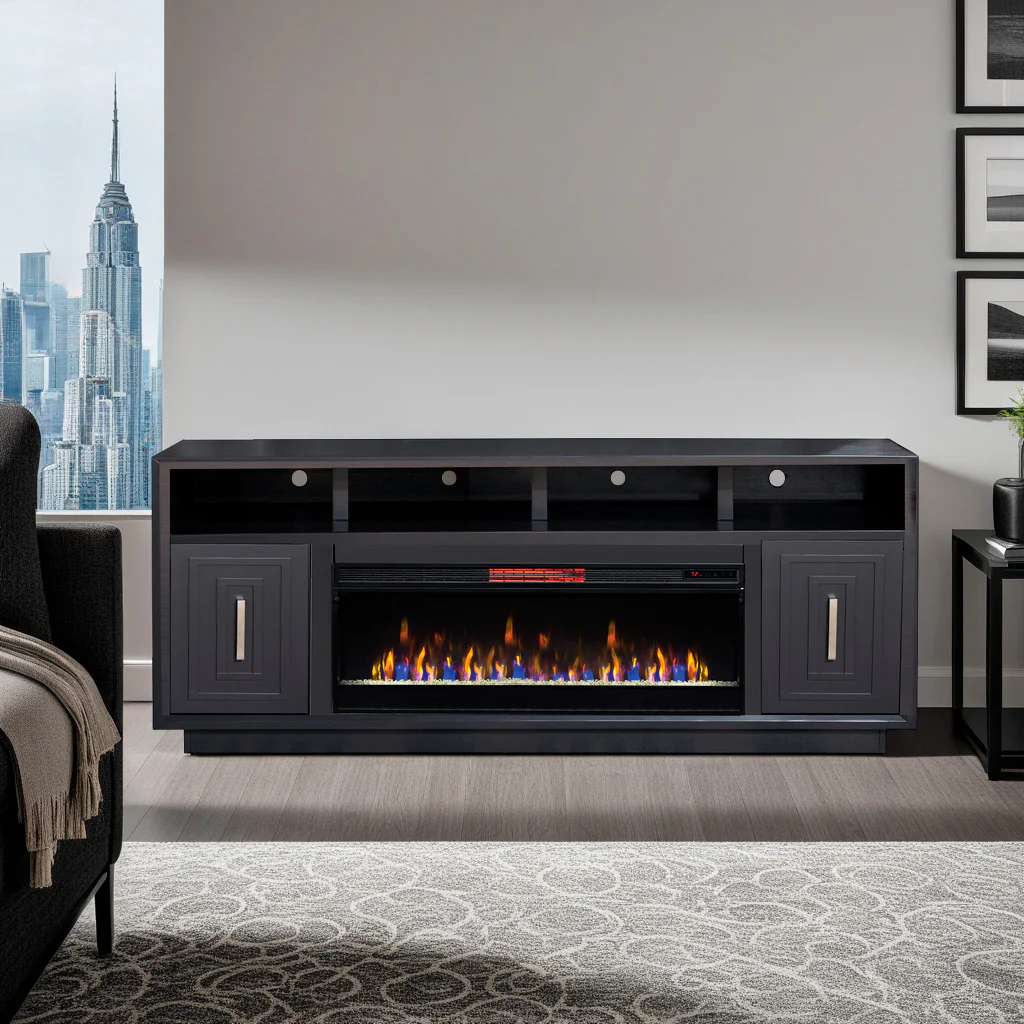 Sunset 83 Inch Fireplace Console - Image 2